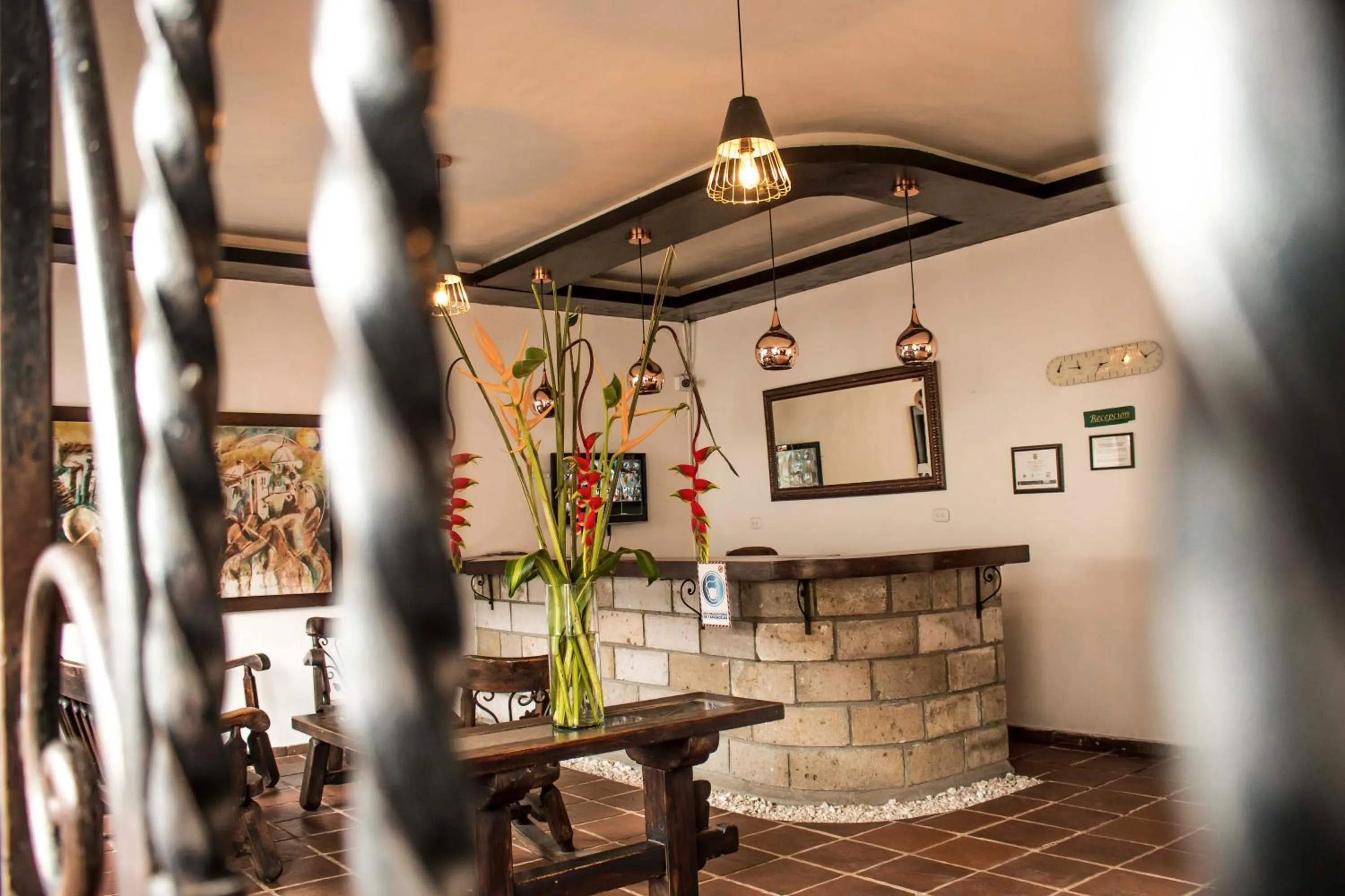 Lobby or reception in Hotel Los Portales Inn