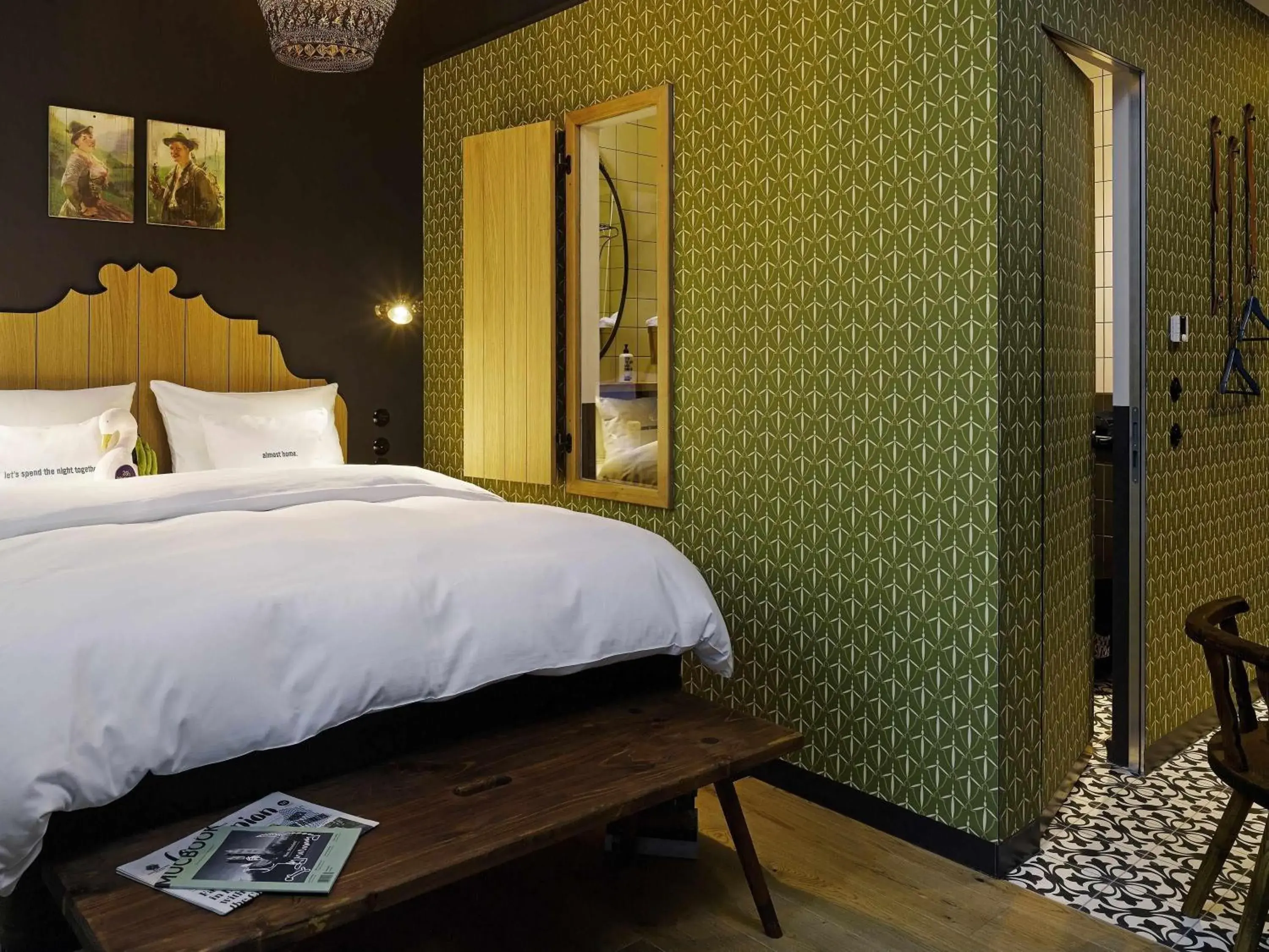 Bedroom, Bed in 25hours Hotel The Royal Bavarian Bedroom, Bed in 25hours Hotel The Royal Bavarian