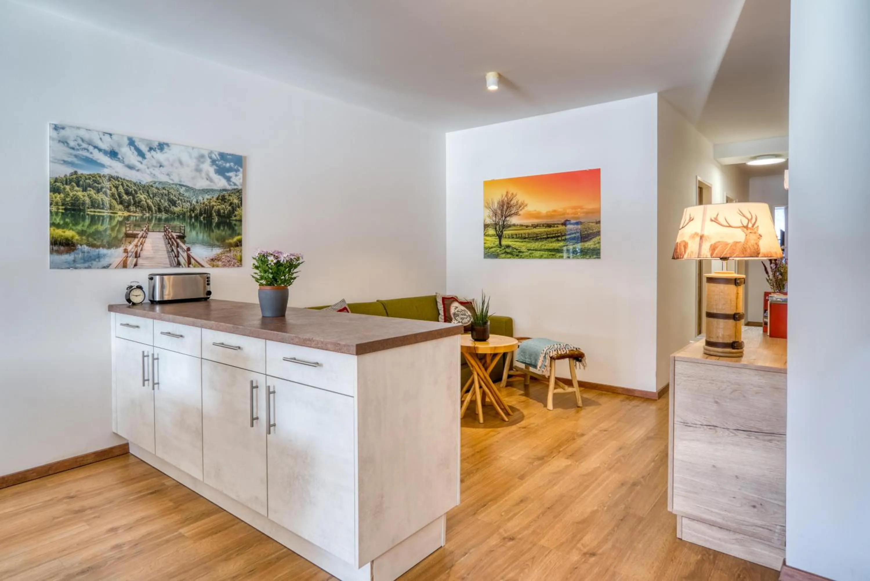 Kitchen or kitchenette in COOEE alpin Hotel Dachstein