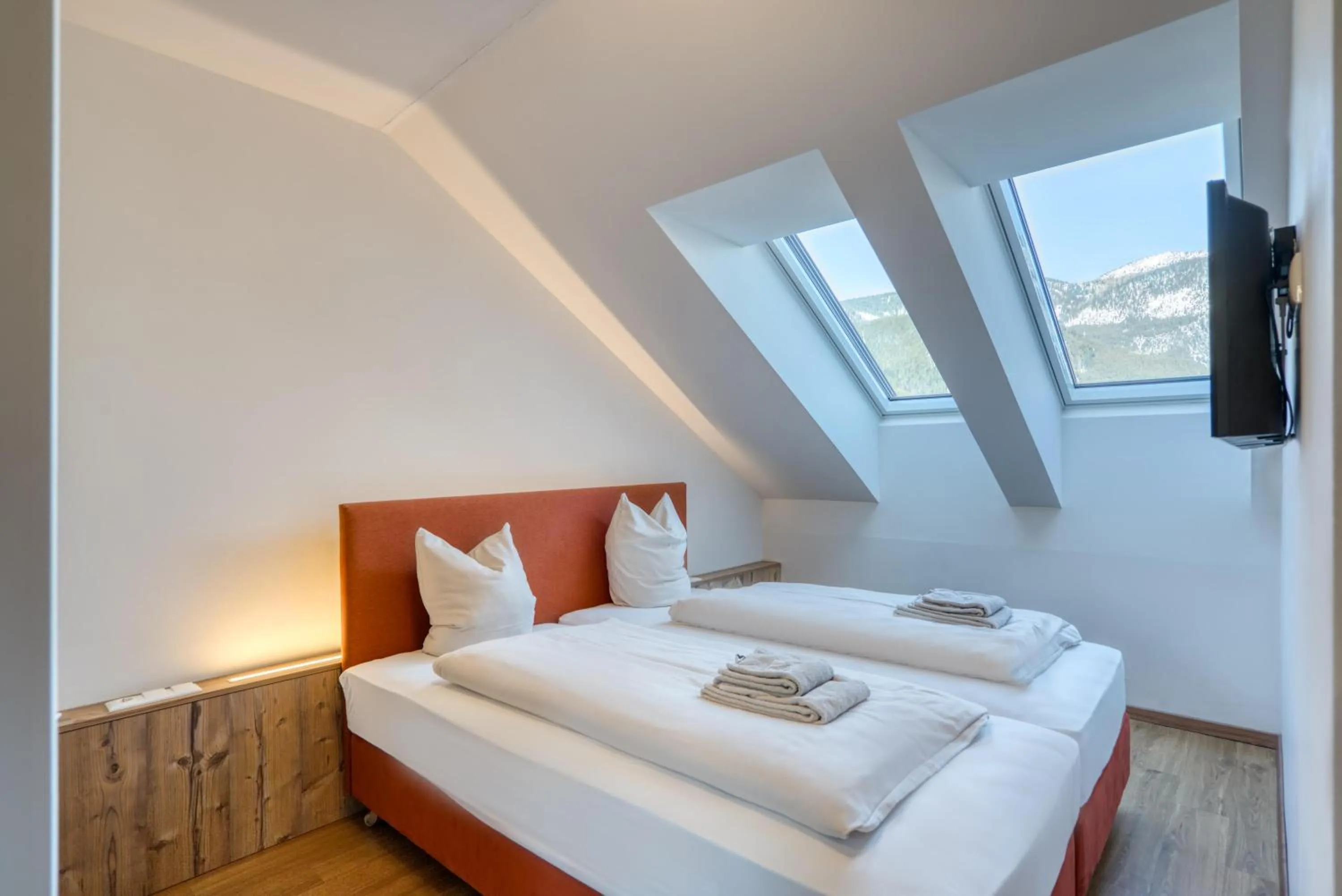 TV and multimedia, Bed in COOEE alpin Hotel Dachstein
