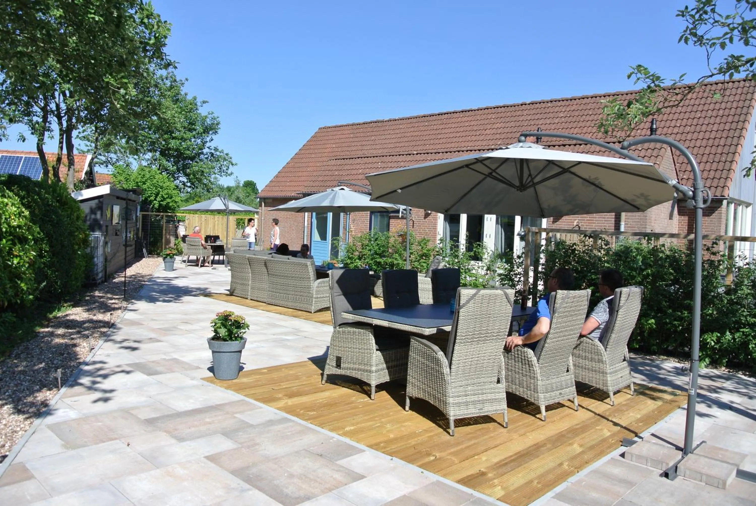 Garden in B&B Veers Buuten