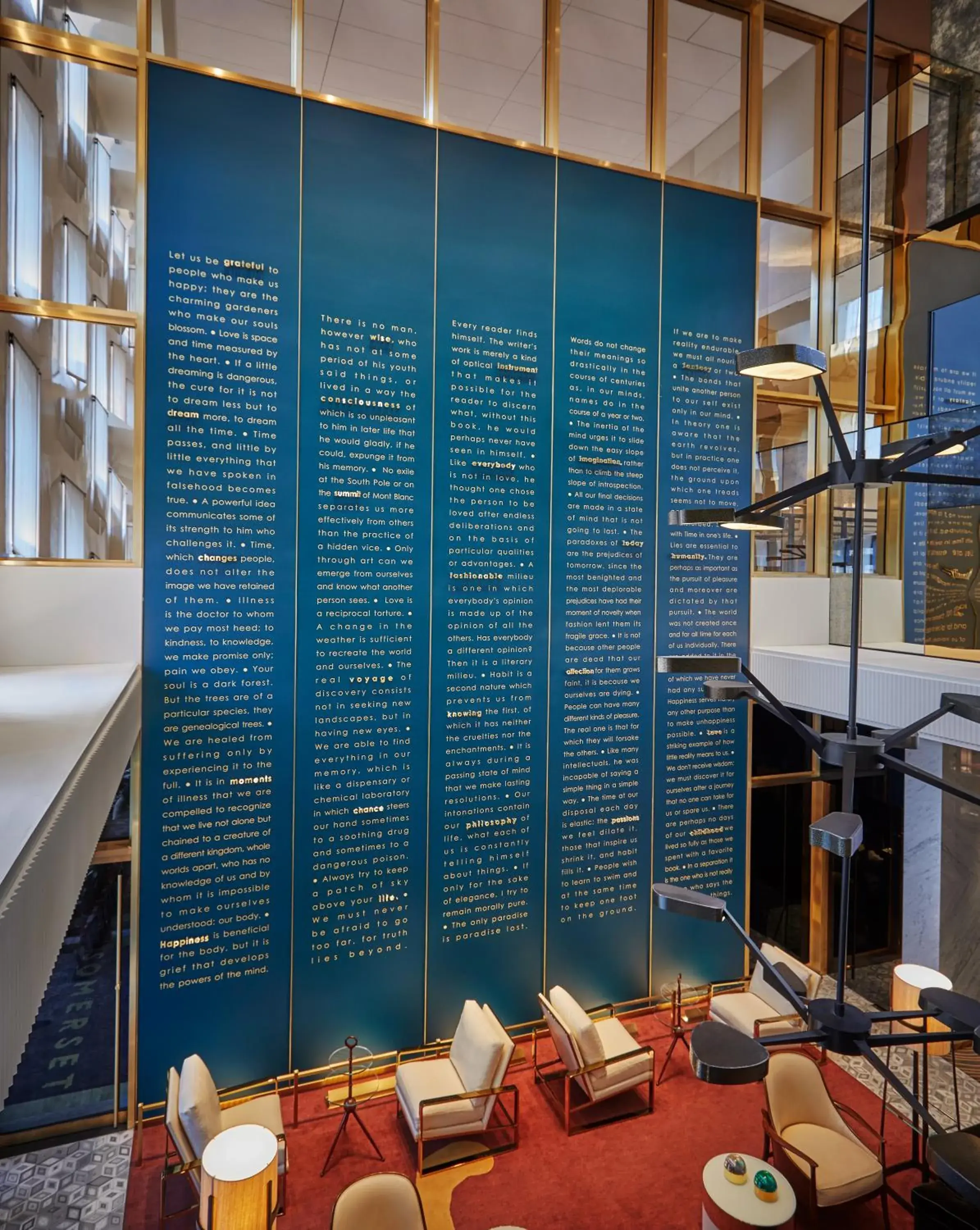 Lobby or reception in Viceroy Chicago Lobby or reception in Viceroy Chicago