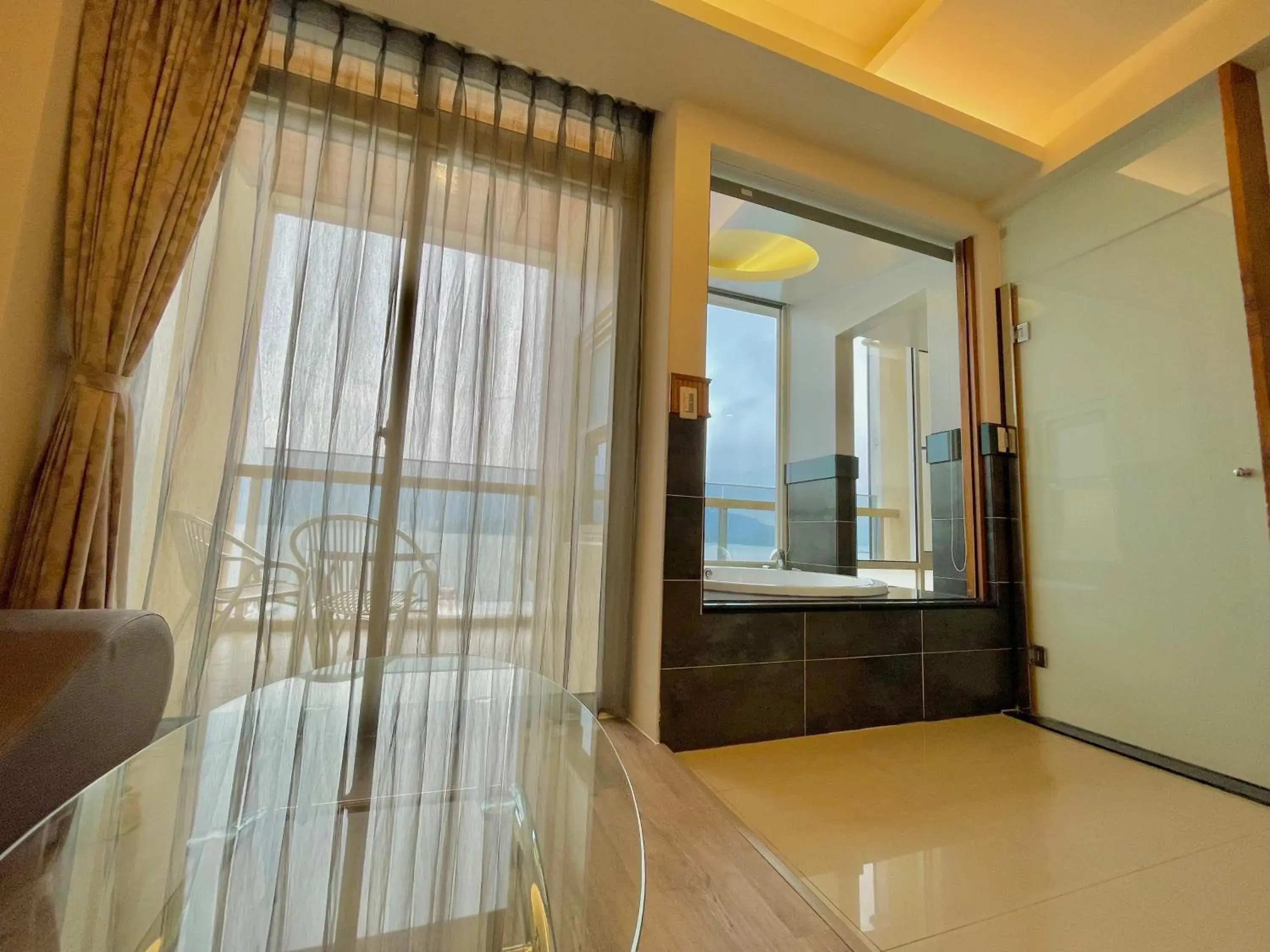 View (from property/room), Bed in Ming Hu B&B View (from property/room), Bed in Ming Hu B&B