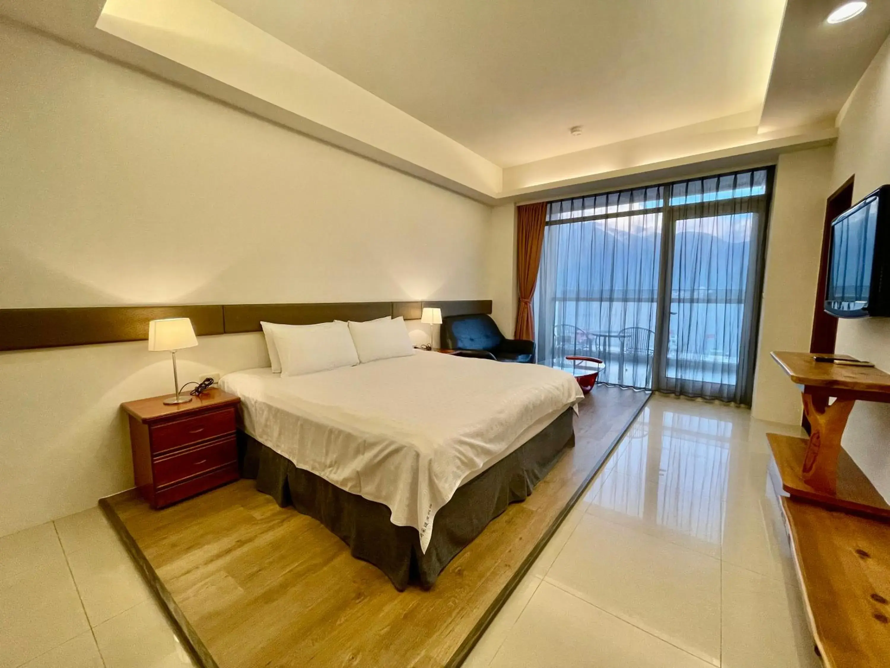 On site, Bed in Ming Hu B&B On site, Bed in Ming Hu B&B