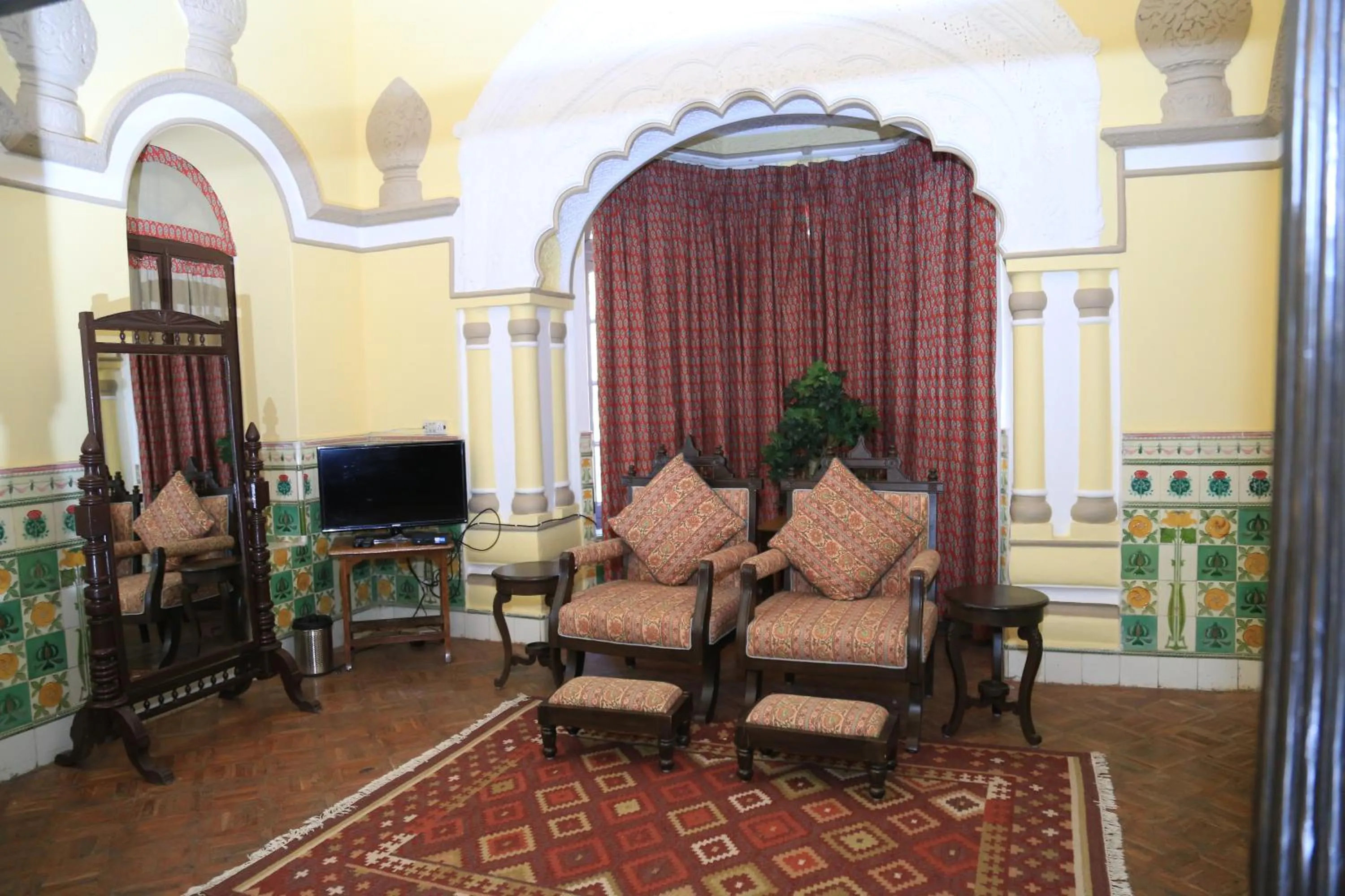 Seating area in Raghu Vilas