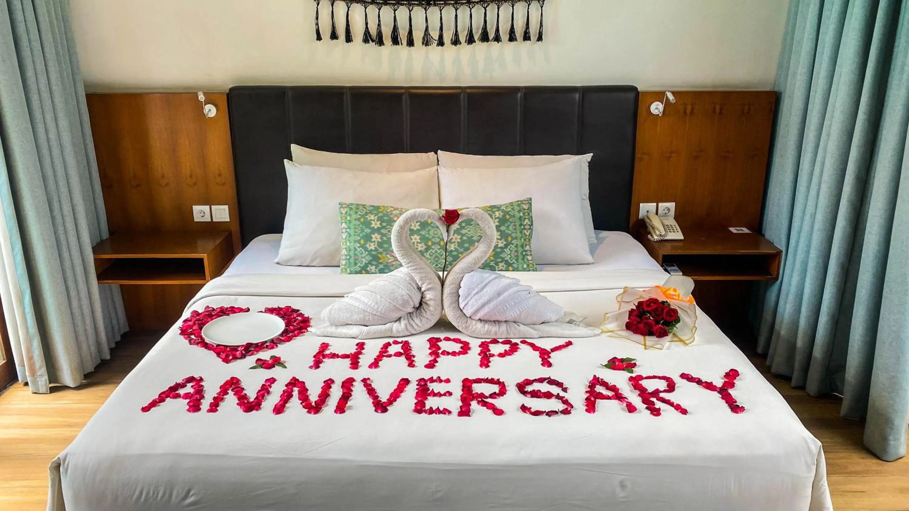 Bed in S18 Bali Villas