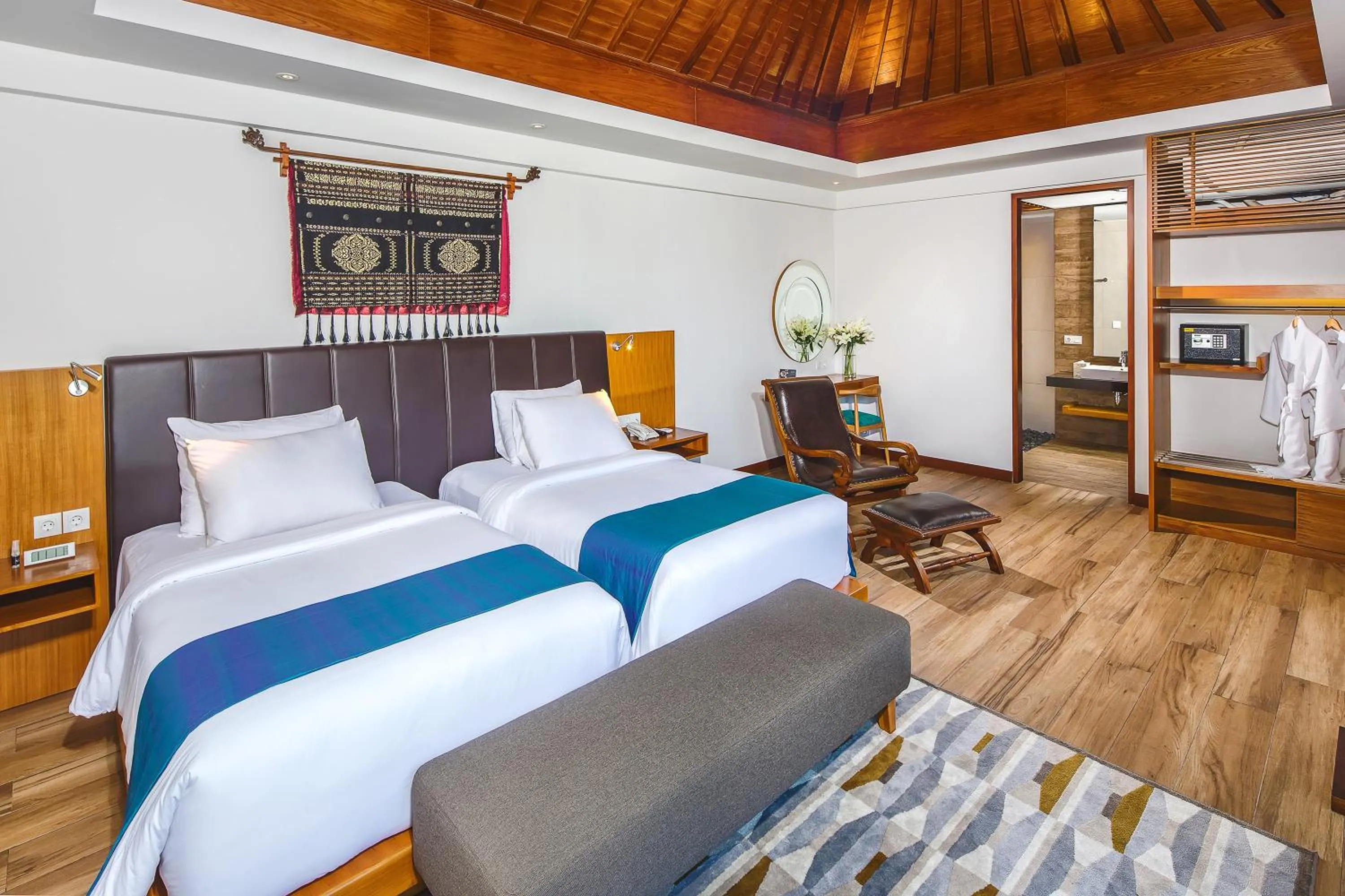 Bedroom, Bed in S18 Bali Villas