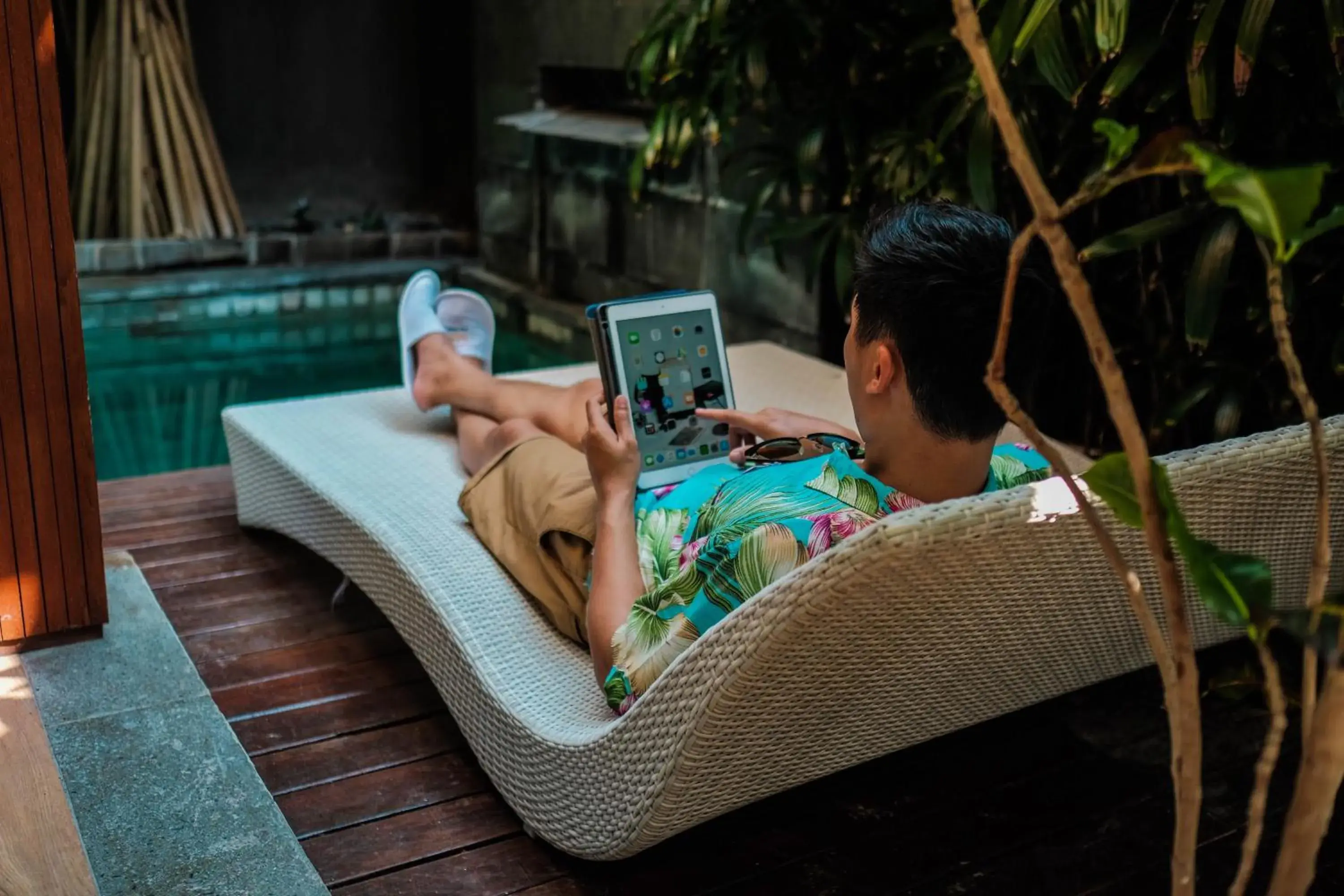 Pool view in S18 Bali Villas Pool view in S18 Bali Villas