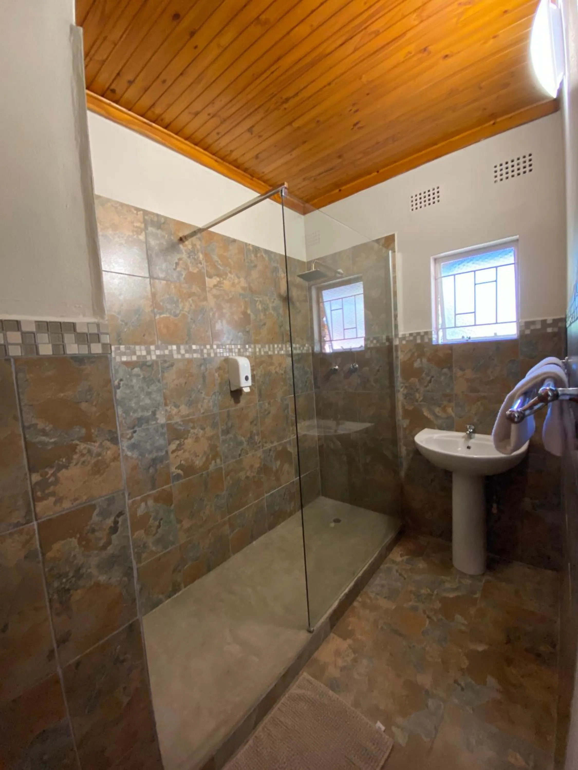 Shower in Magoebaskloof Mountain Lodge