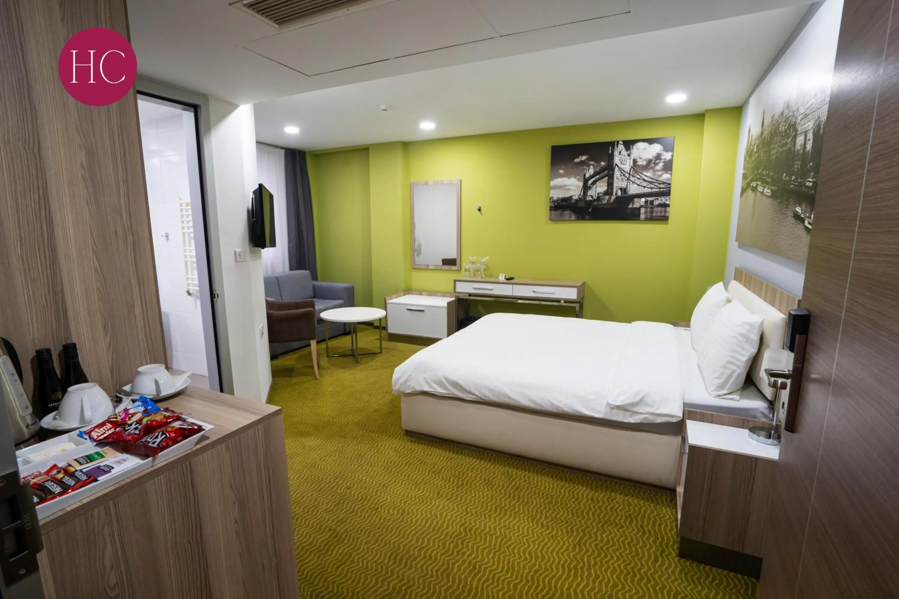 Bed in Central Hotel, Fitness and Spa