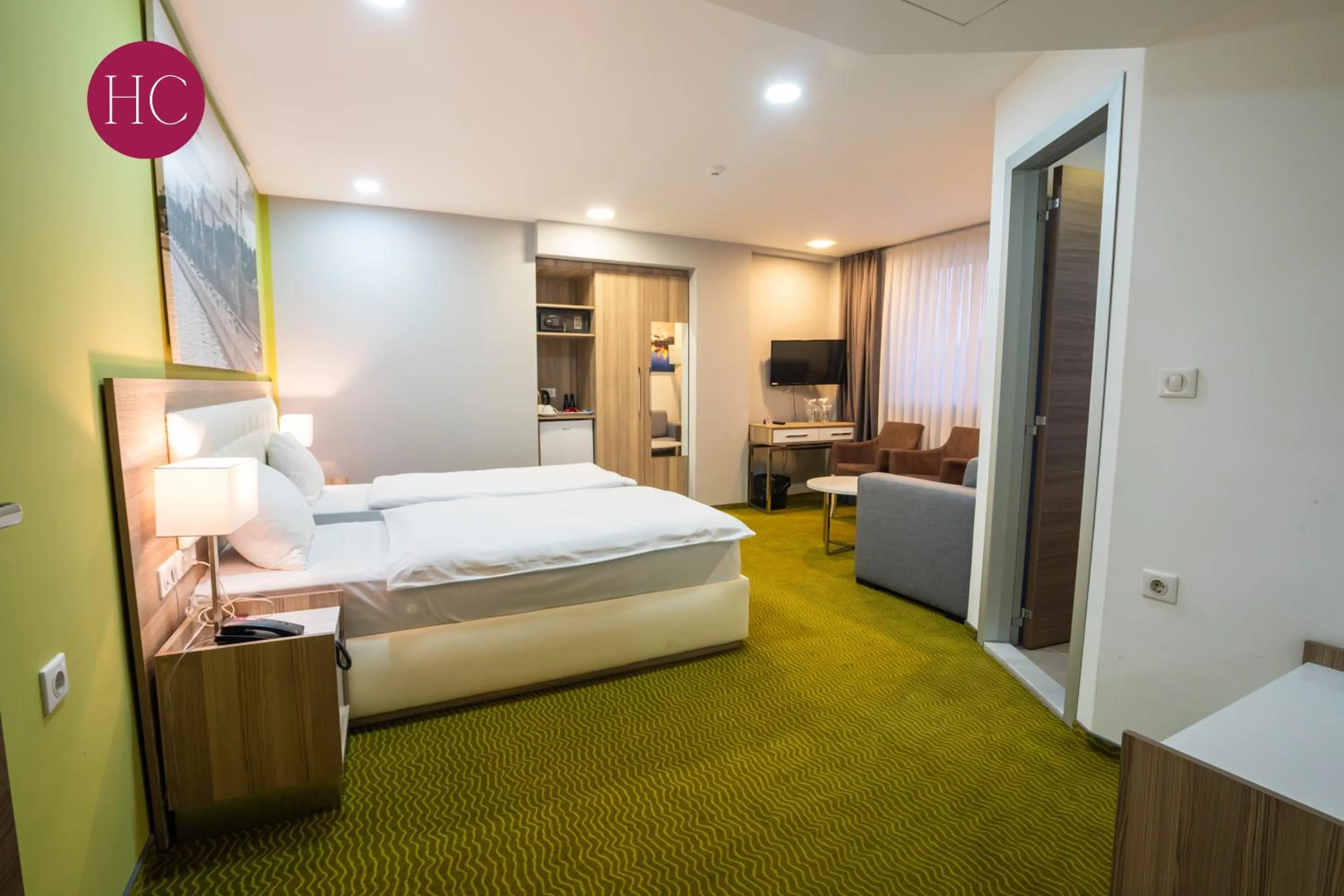 Bed in Central Hotel, Fitness and Spa