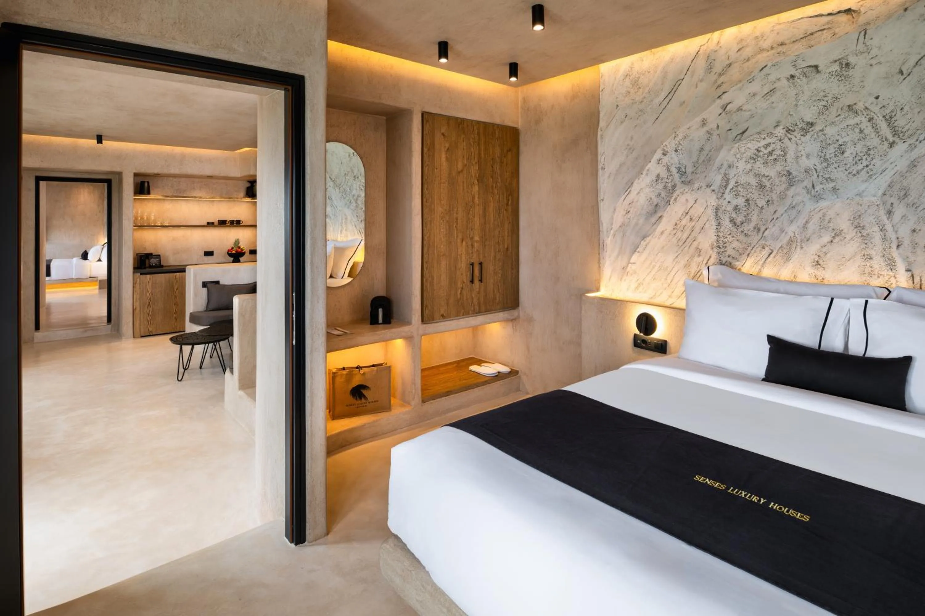 Bedroom, Bed in Senses Luxury Houses