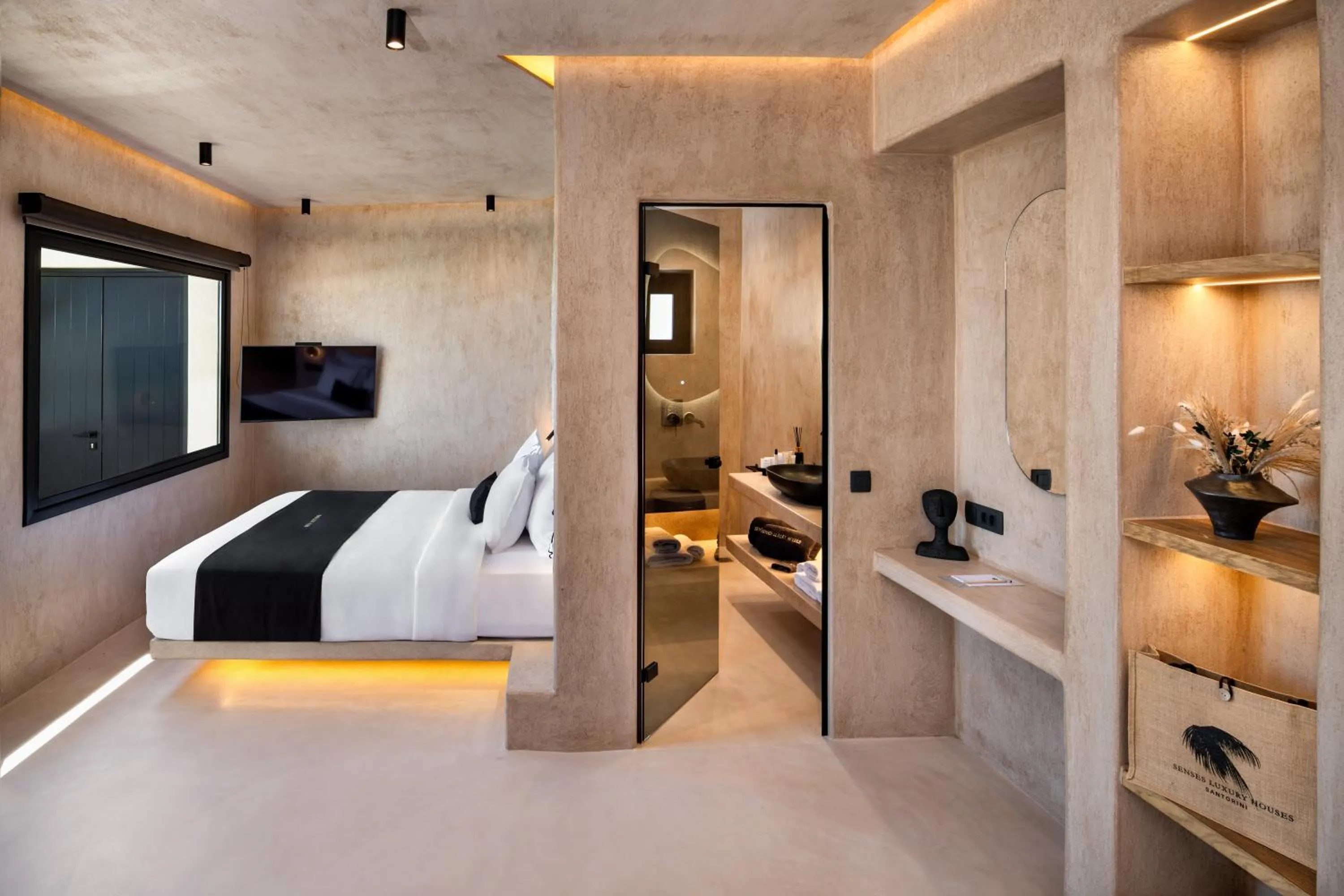 Bedroom, Bed in Senses Luxury Houses