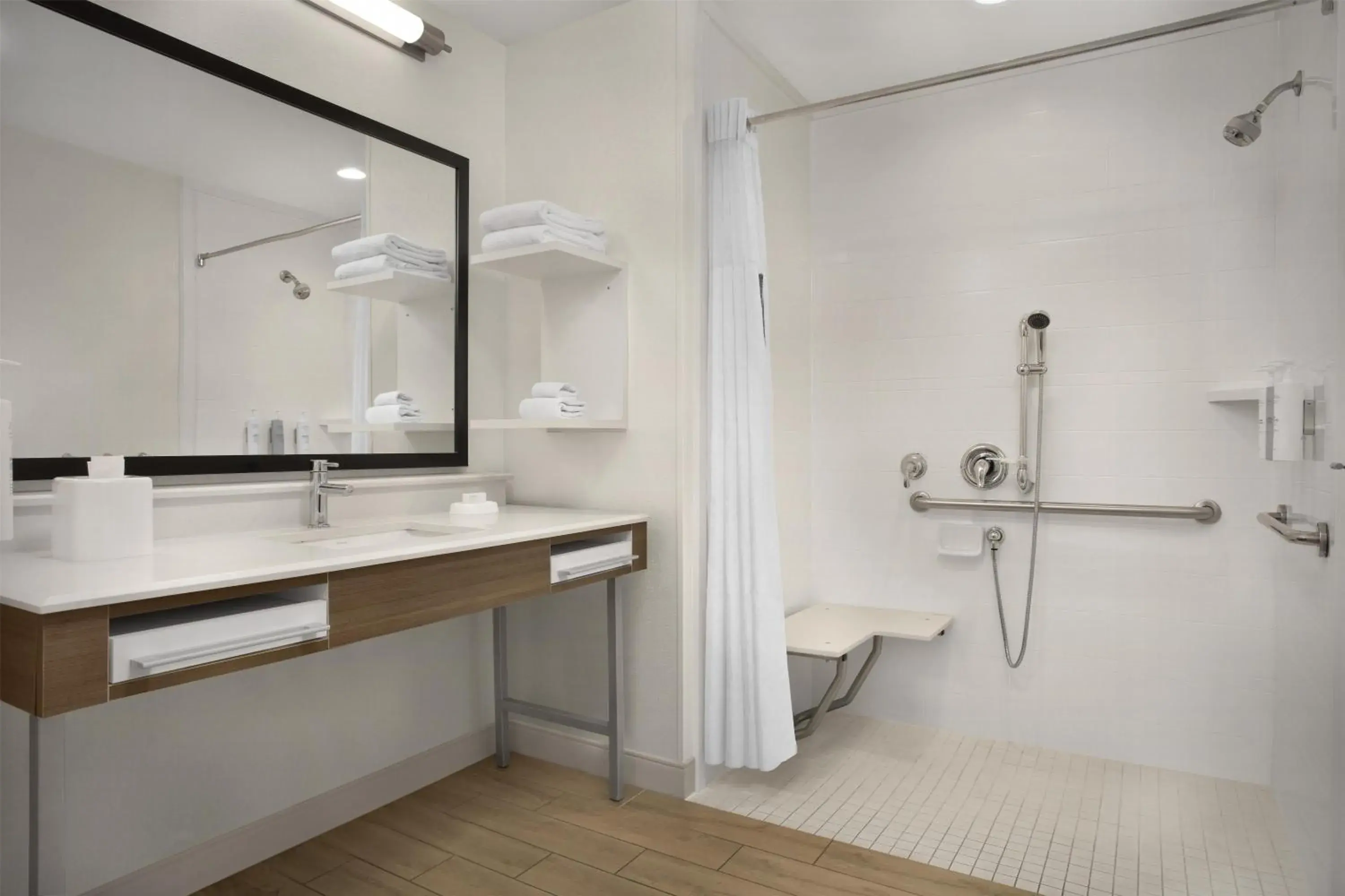 Bathroom in Hampton Inn and Suites Fayetteville, NC Bathroom in Hampton Inn and Suites Fayetteville, NC