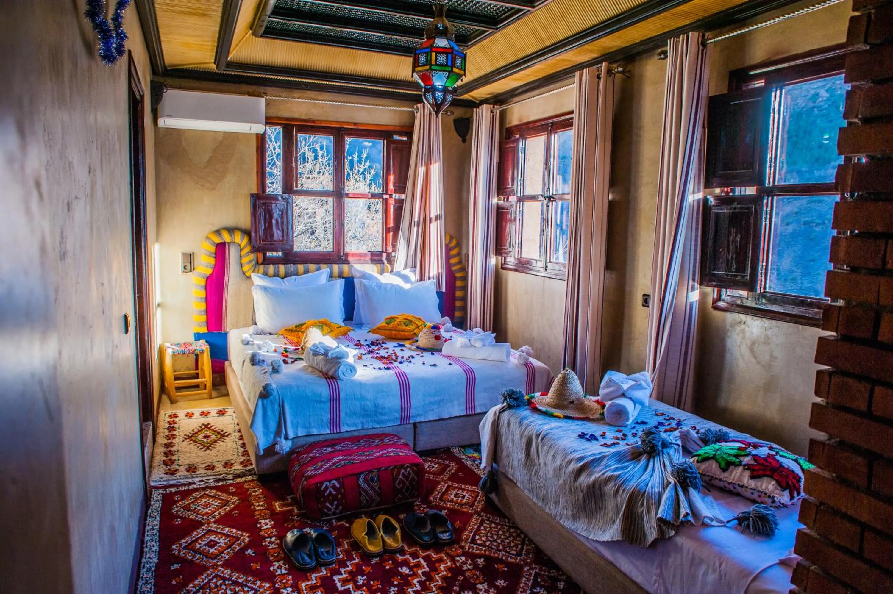 Bed in Toubkal Ecolodge