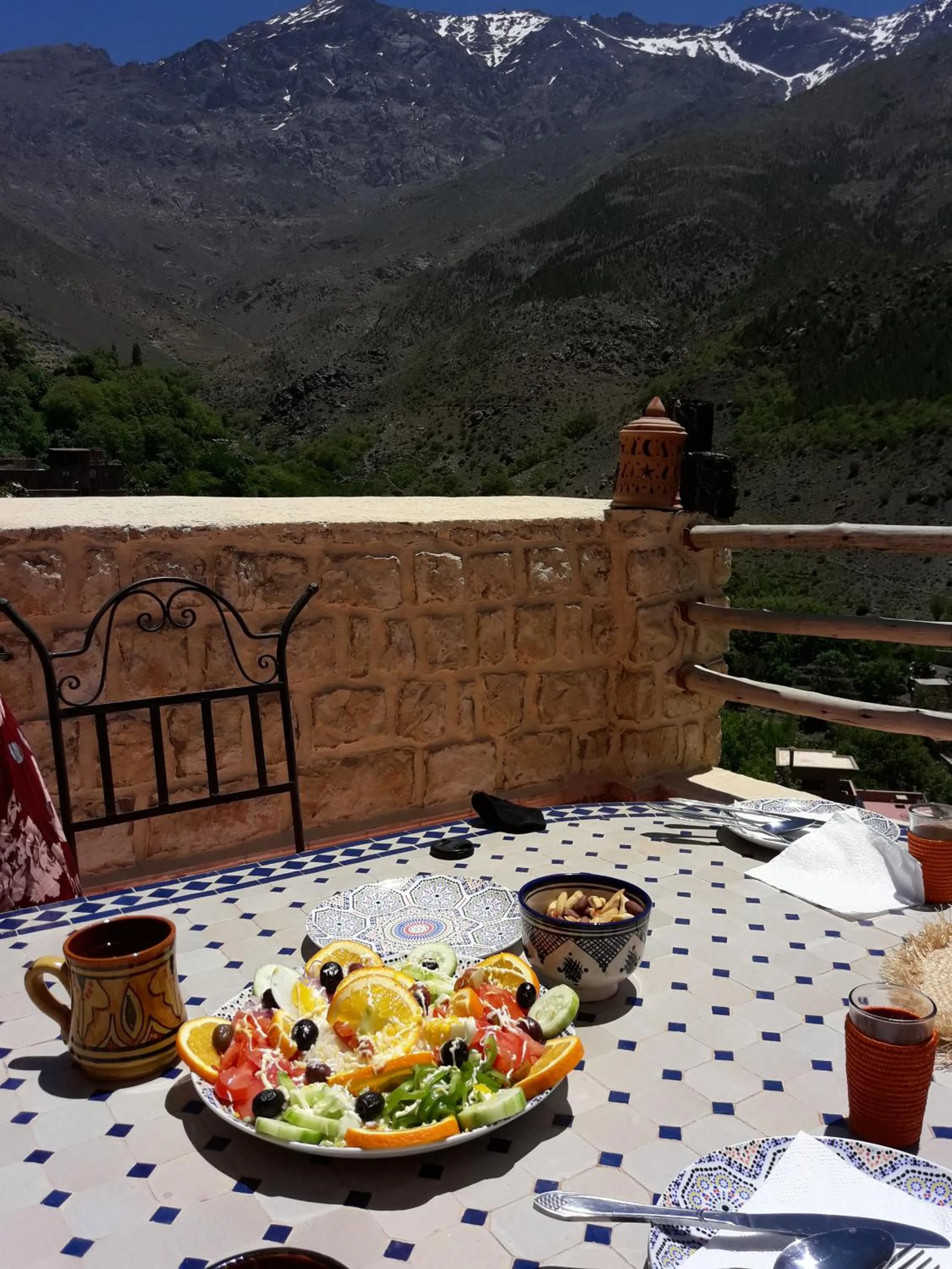 Lunch in Toubkal Ecolodge