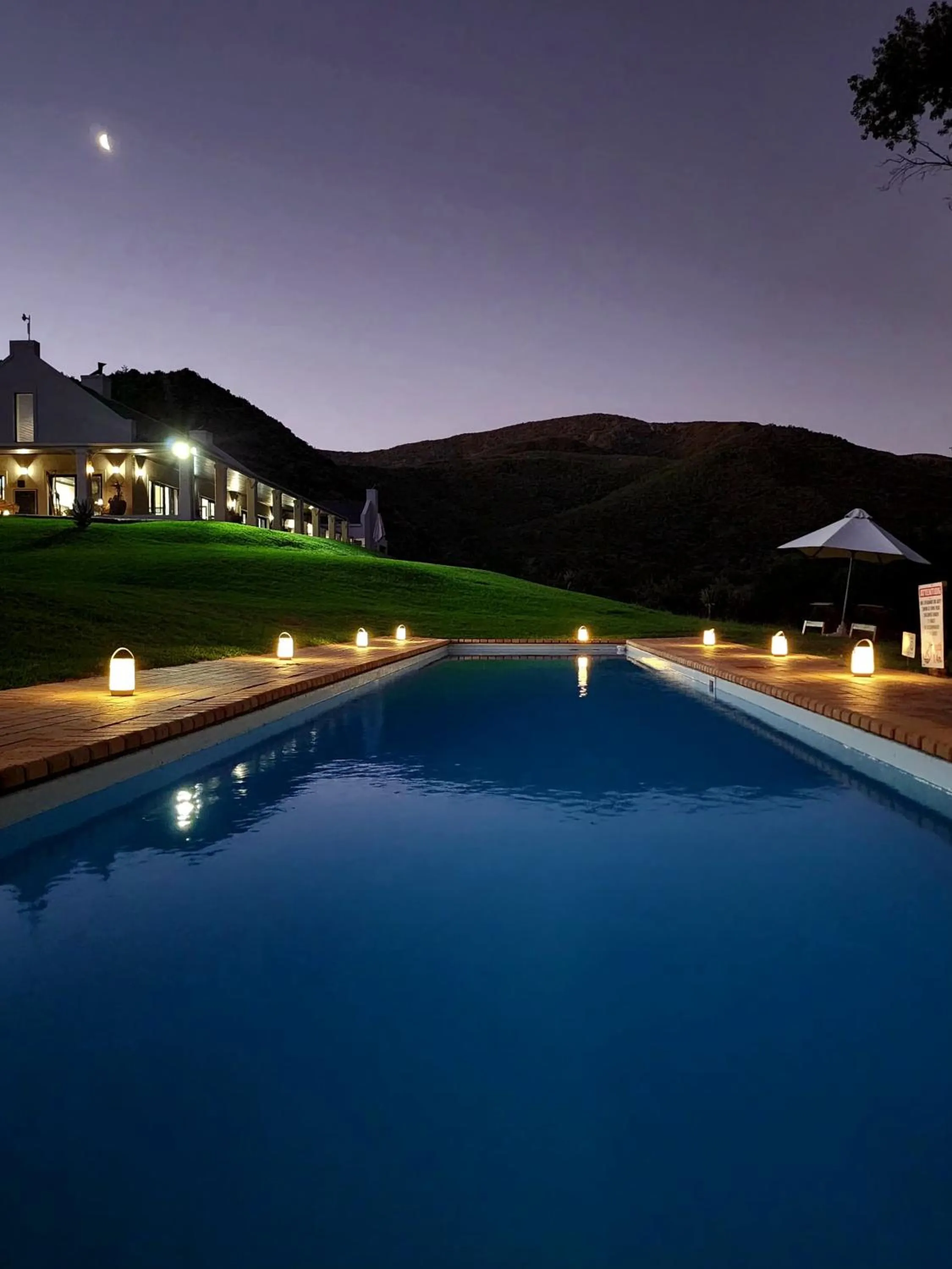 Pool view in Wildehondekloof Game Lodge