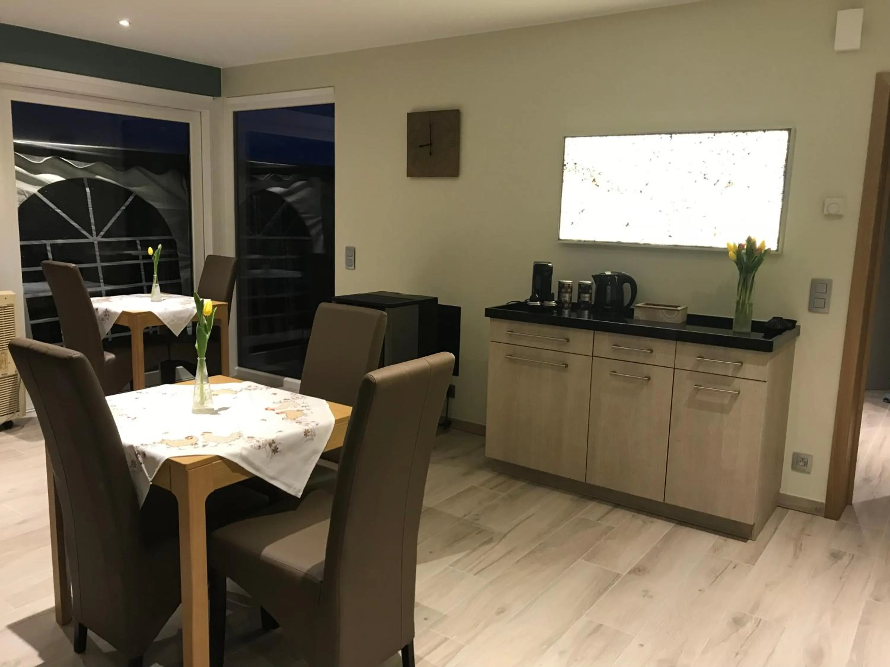 Dining area in La Colombe