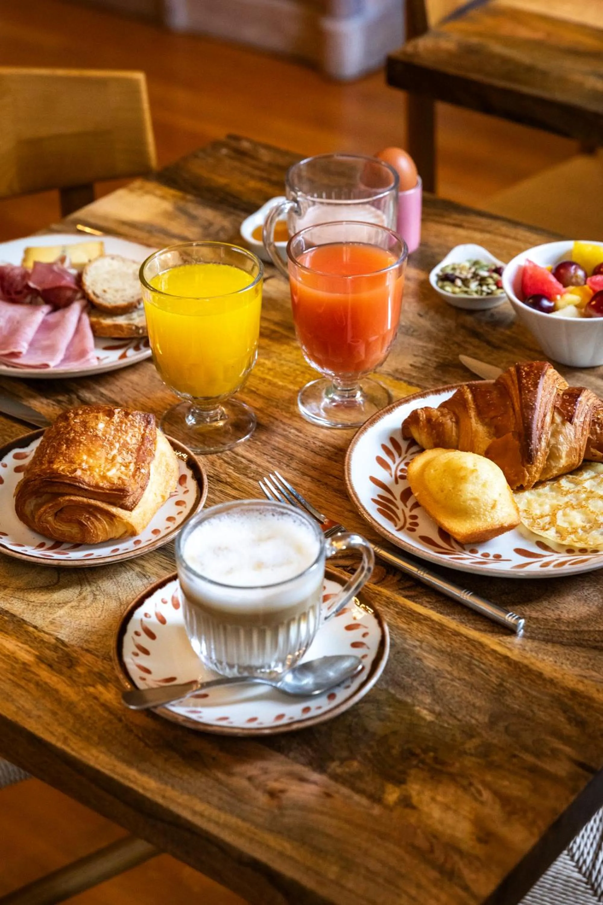 Food and drinks in Hôtel du Mail