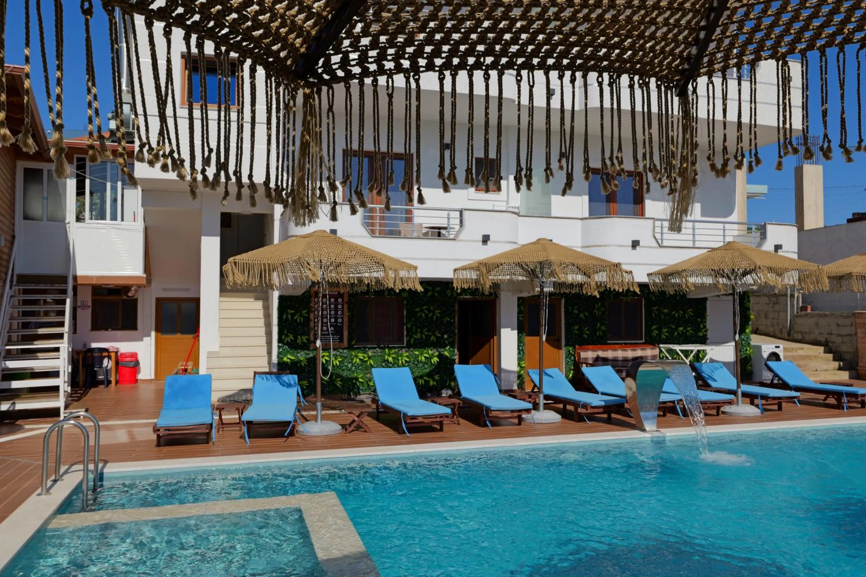 Pool view in Vila Shpetimi