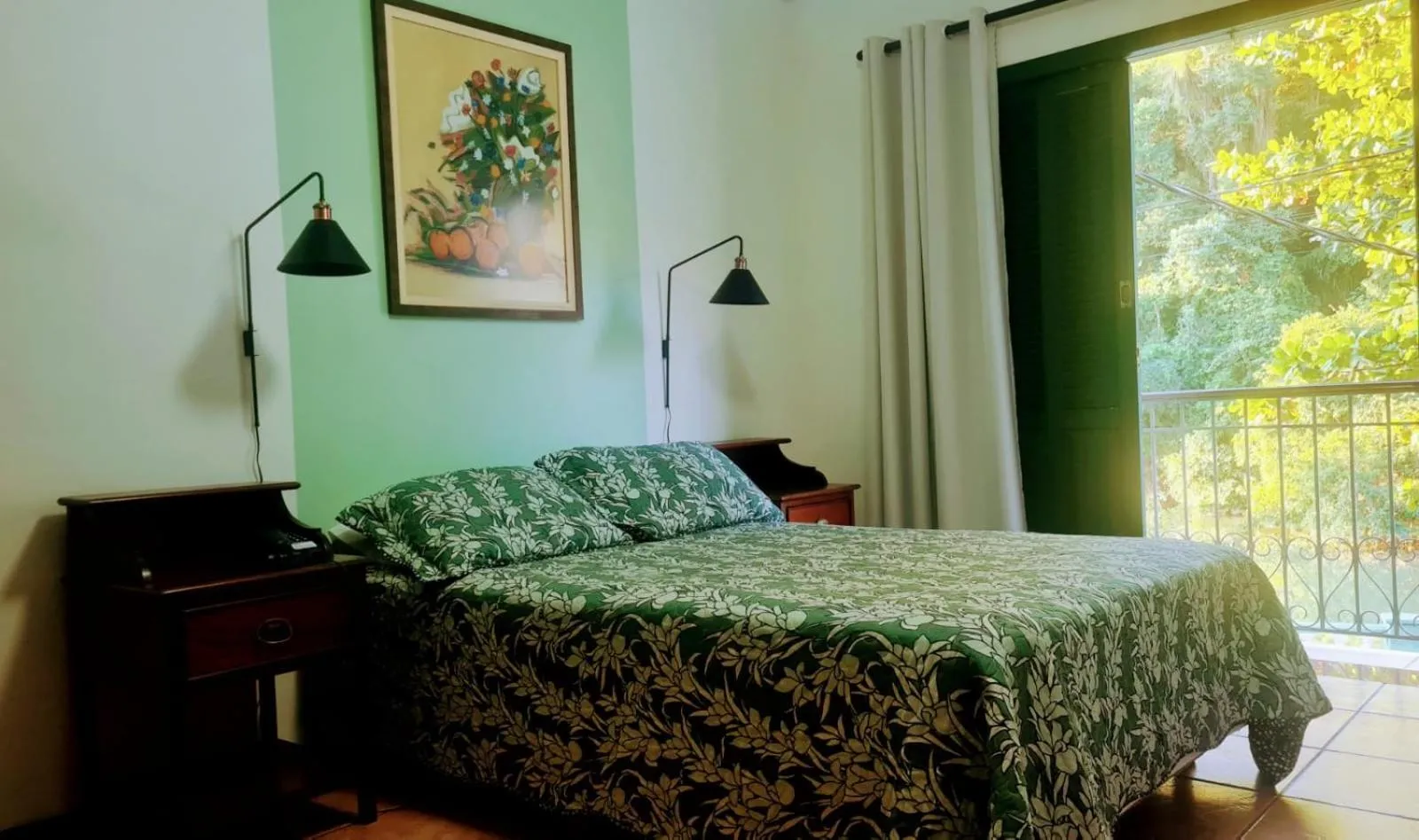Bed in Casa do Manequinho Hotel e Restaurante