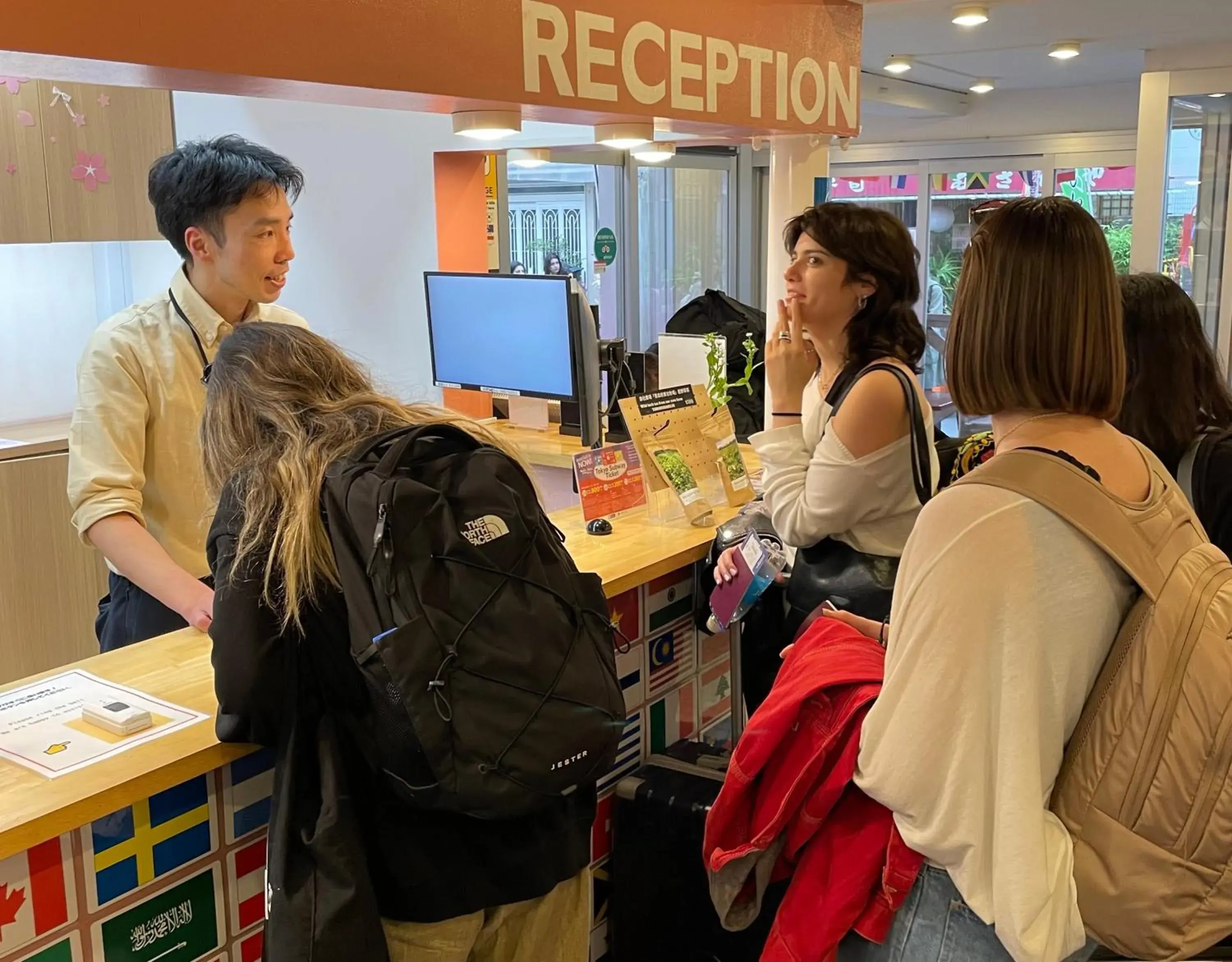 Lobby or reception in Sakura Hotel Nippori Lobby or reception in Sakura Hotel Nippori