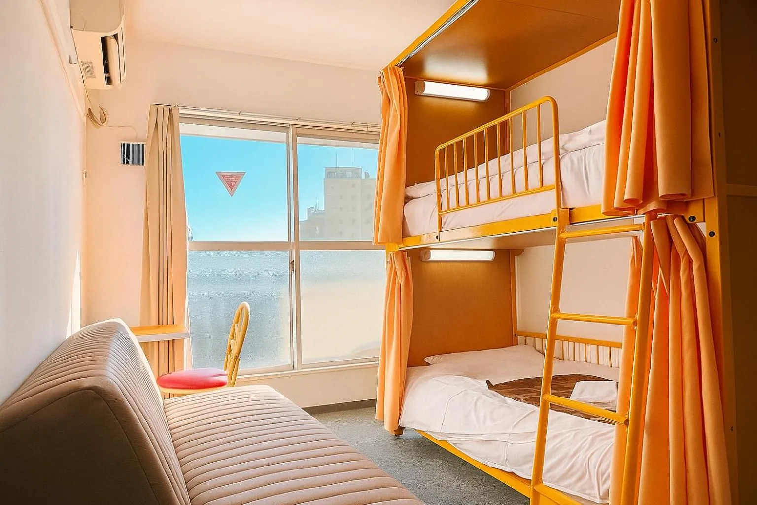 Bed in Sakura Hotel Nippori