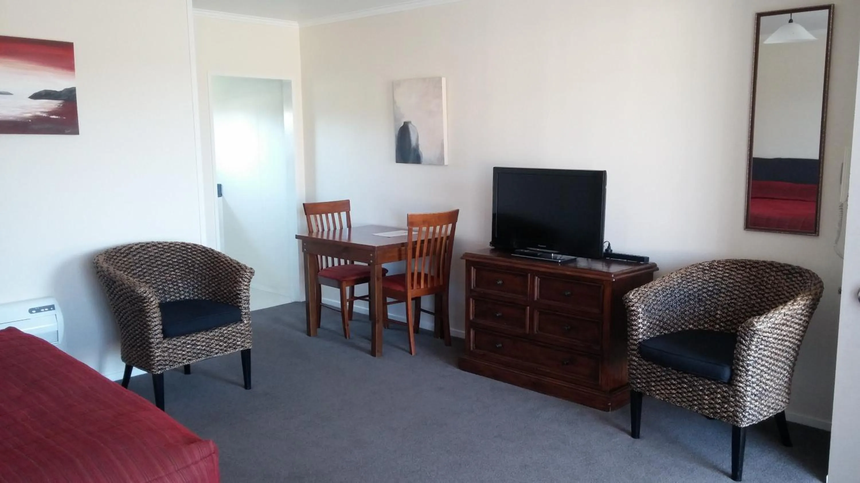 Living room in Mount Hutt Motels