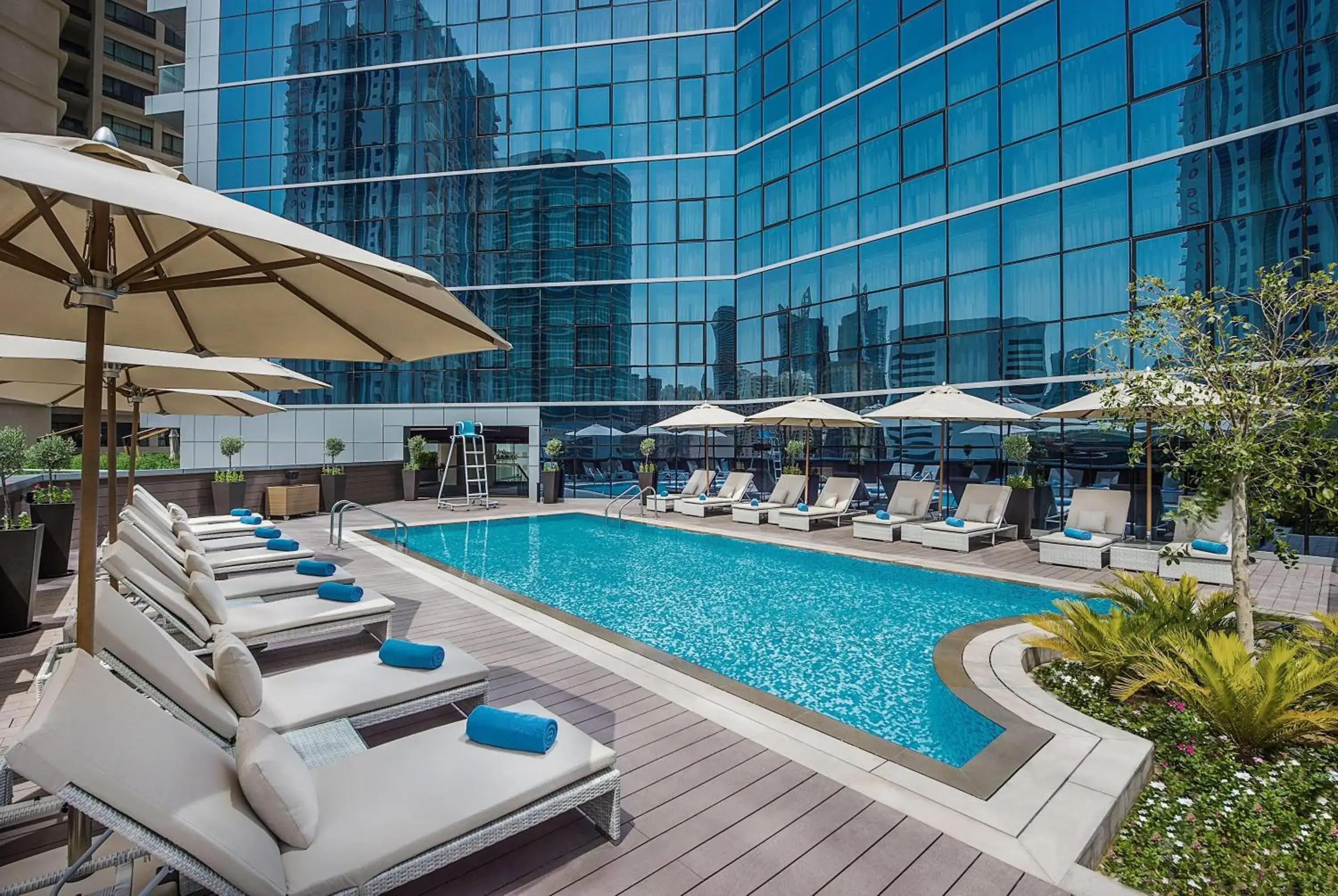 Pool view in TRYP by Wyndham Dubai Pool view in TRYP by Wyndham Dubai