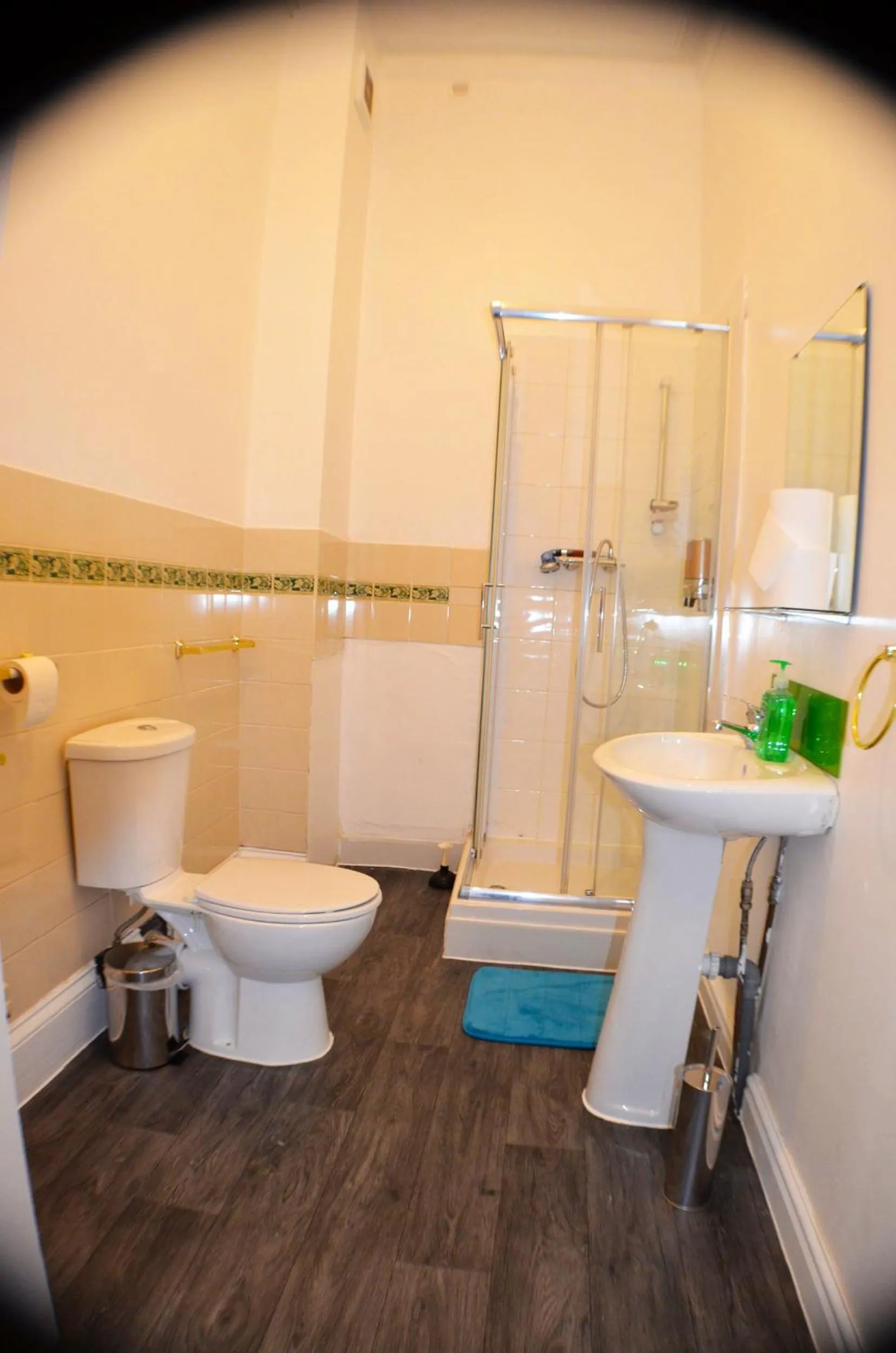 Bathroom in Queens Guesthouse Manchester