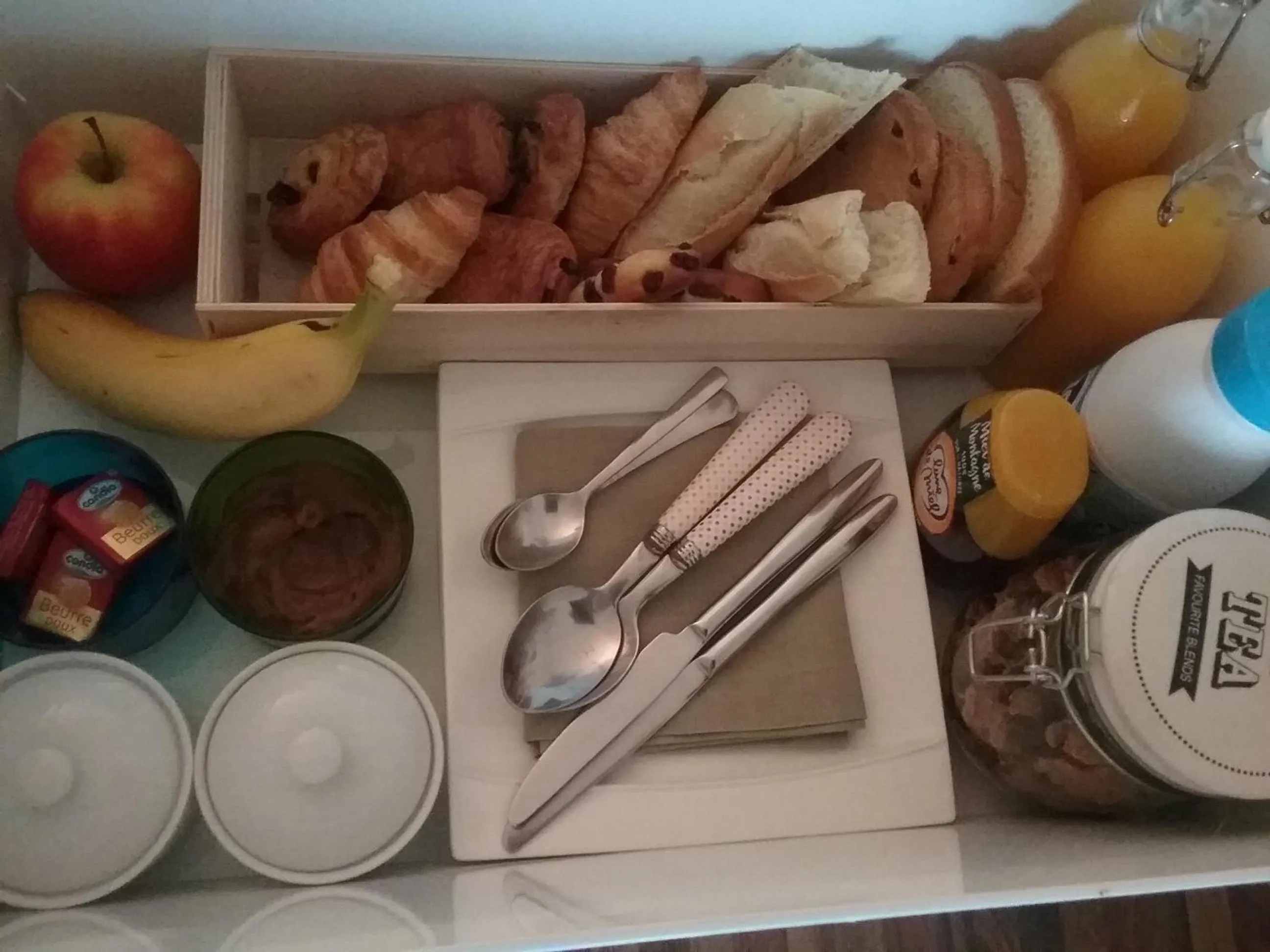 Food and drinks in B&B Le verger