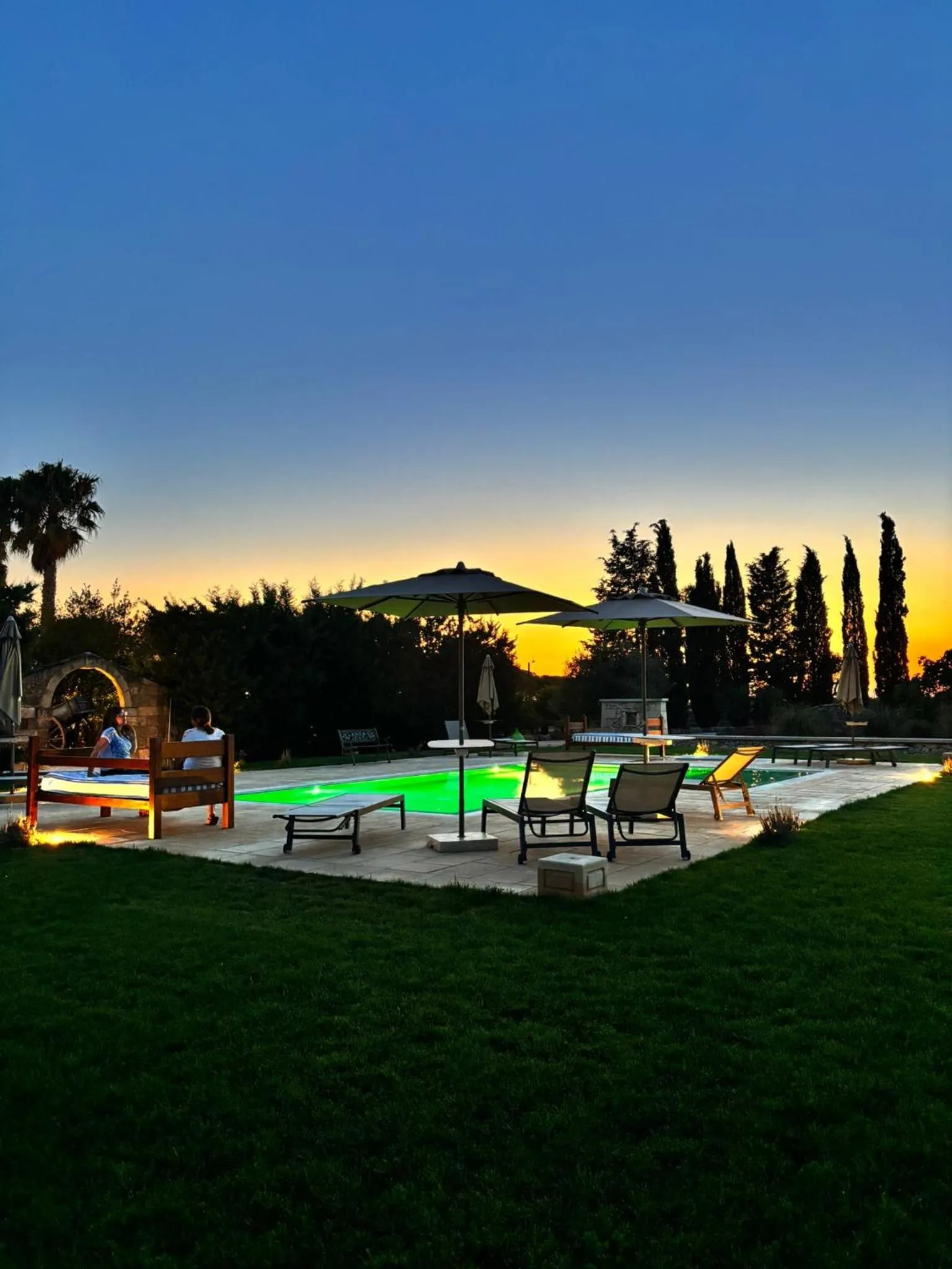 Hot Tub in Masseria Casina Montana