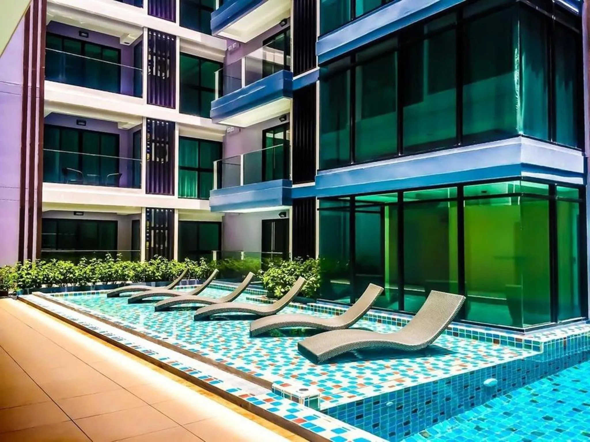 Swimming pool in Tropical Garden Studio