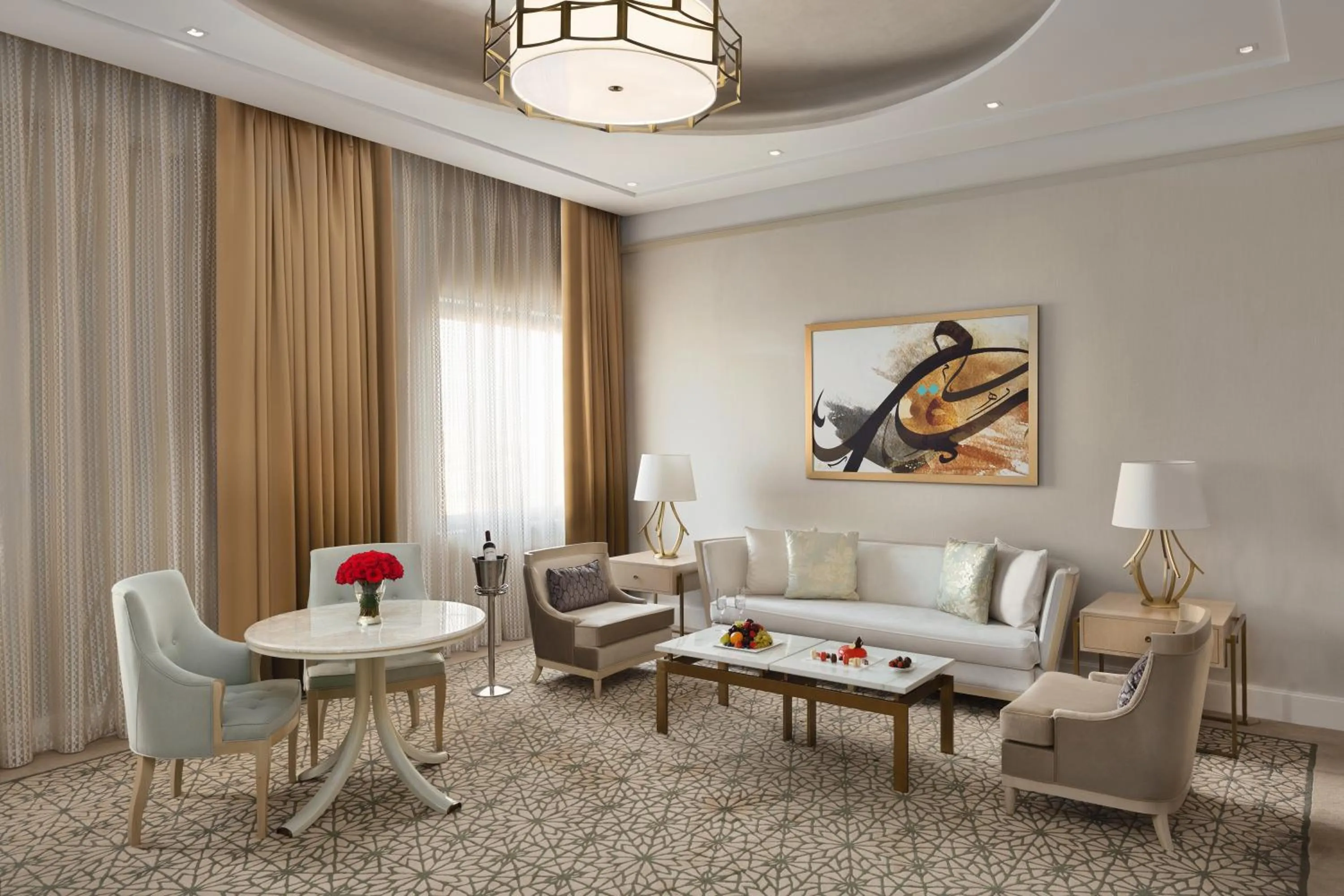 Living room in The Hotel Galleria Jeddah, Curio Collection by Hilton