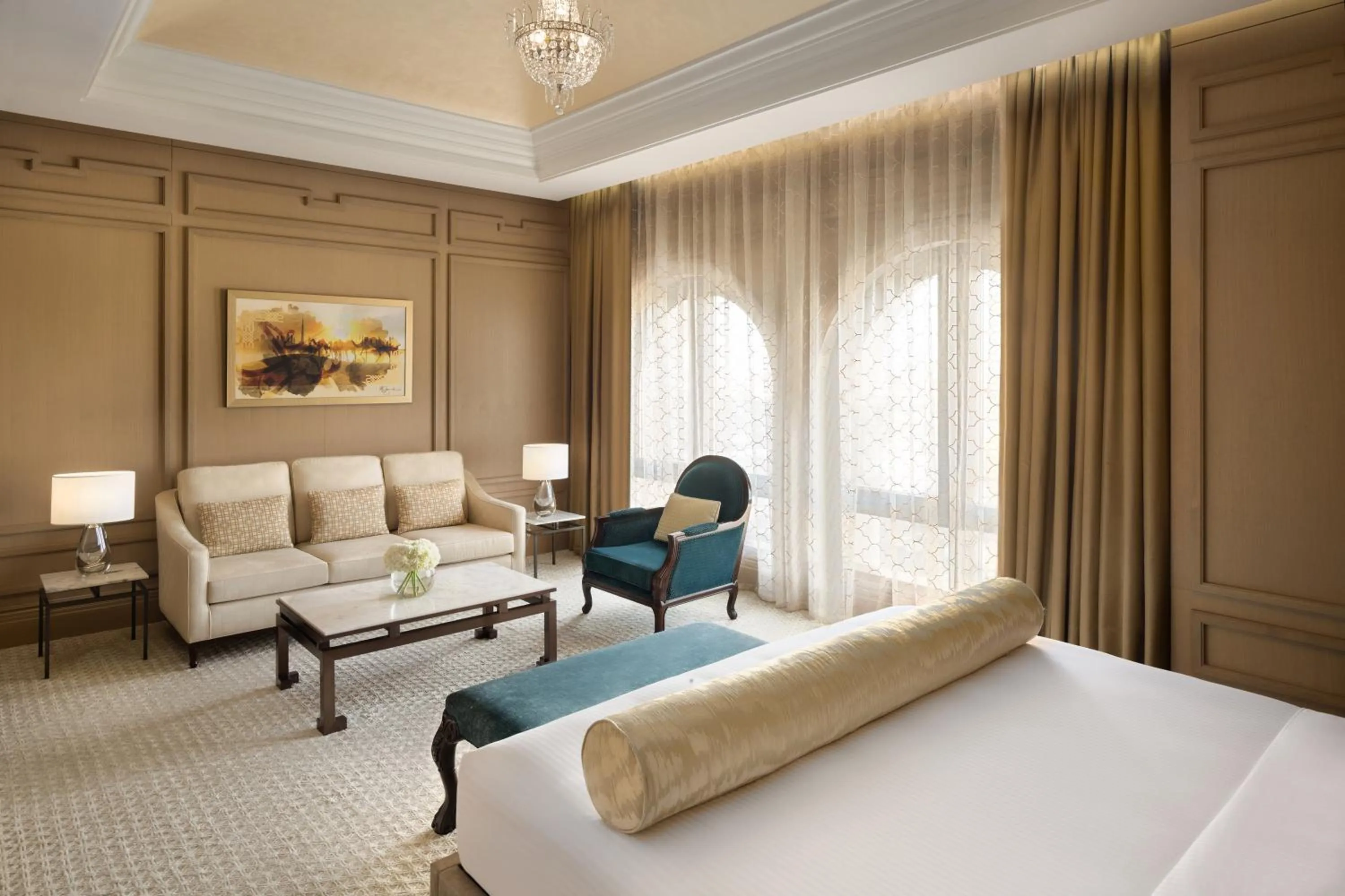 Bedroom, Bed in The Hotel Galleria Jeddah, Curio Collection by Hilton