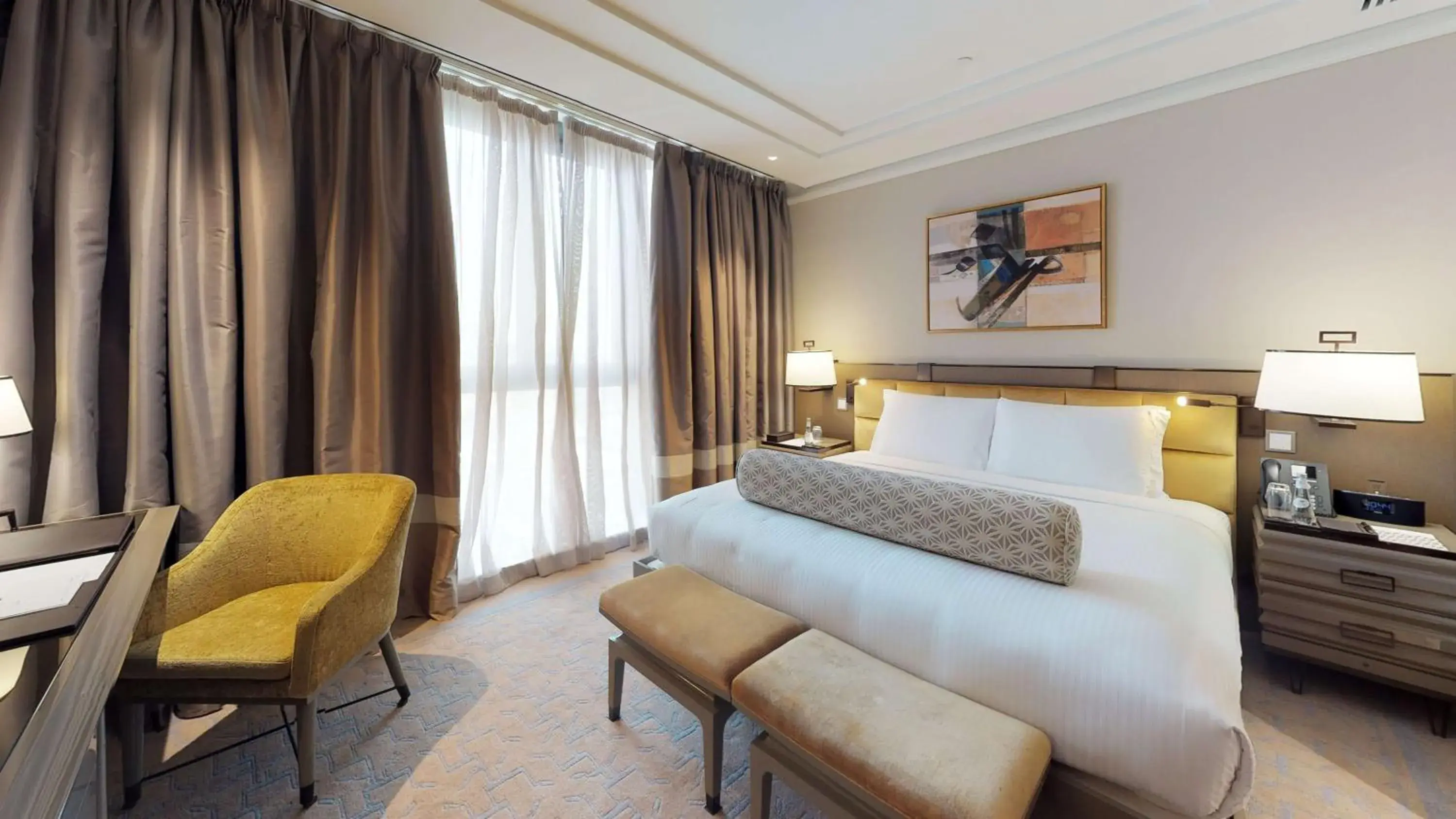 Bed in The Hotel Galleria Jeddah, Curio Collection by Hilton Bed in The Hotel Galleria Jeddah, Curio Collection by Hilton