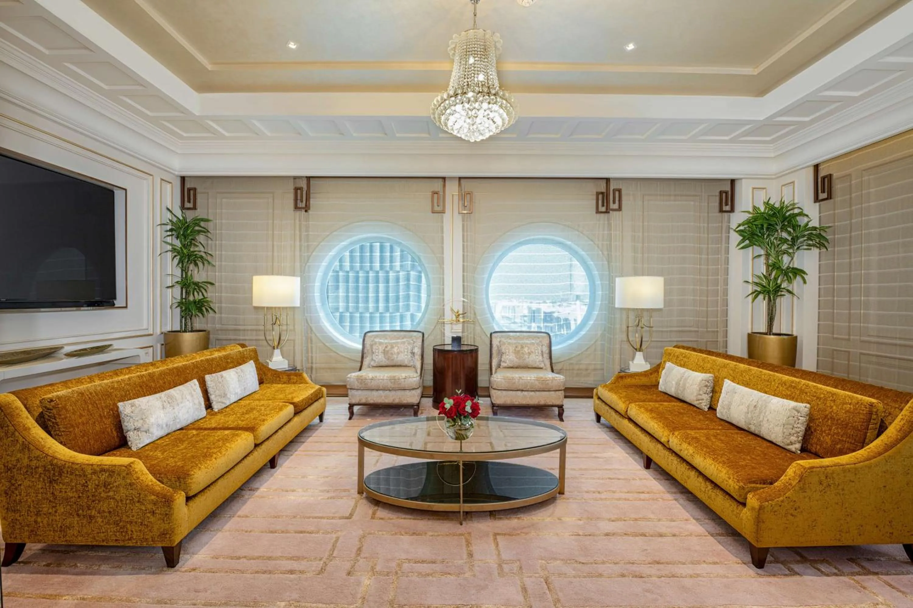 Living room in The Hotel Galleria Jeddah, Curio Collection by Hilton