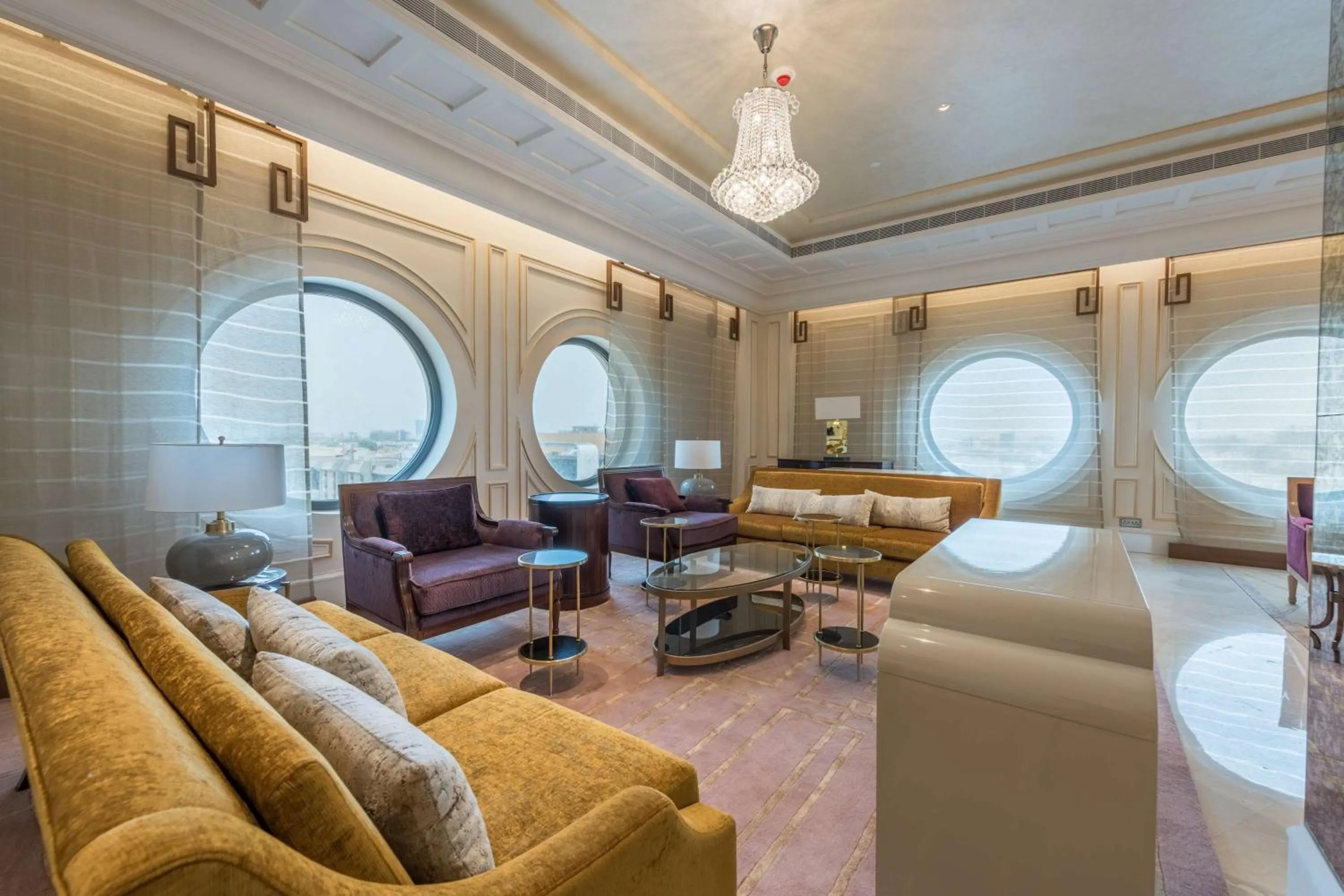 Living room in The Hotel Galleria Jeddah, Curio Collection by Hilton