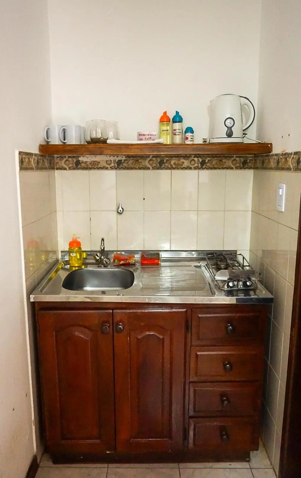 Kitchen or kitchenette in Apart Hotel Libertador