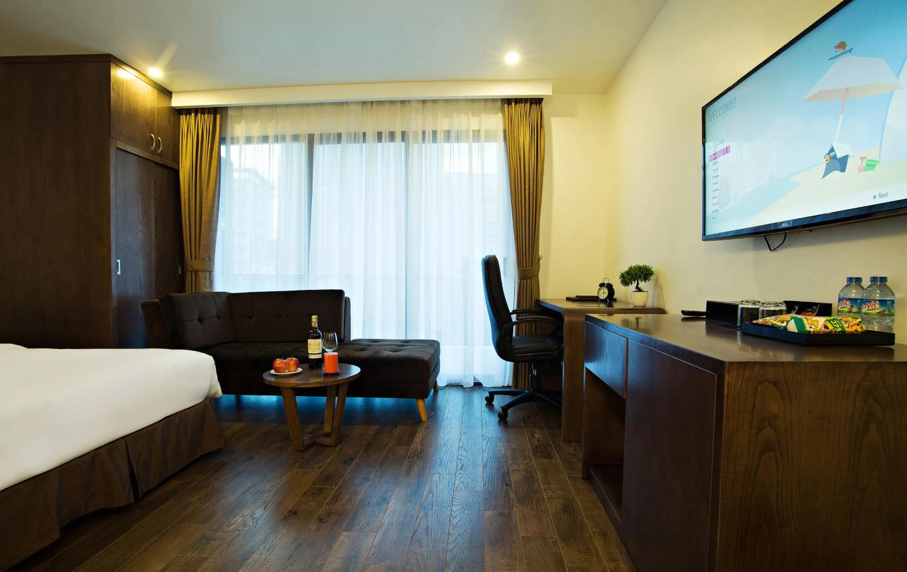 Photo of the whole room, Bed in Inearth Hotel - 华夏商务酒店