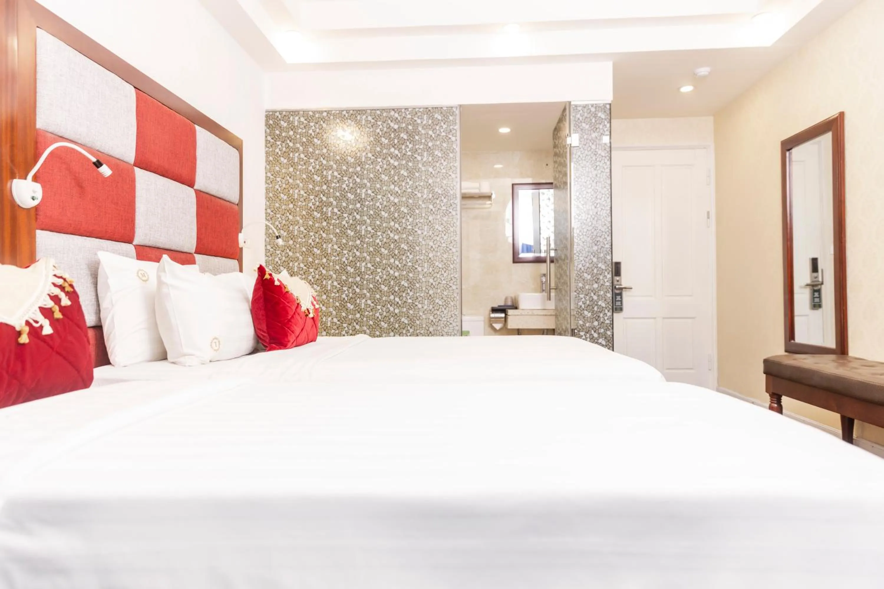 Bed in Lavender Boutique House