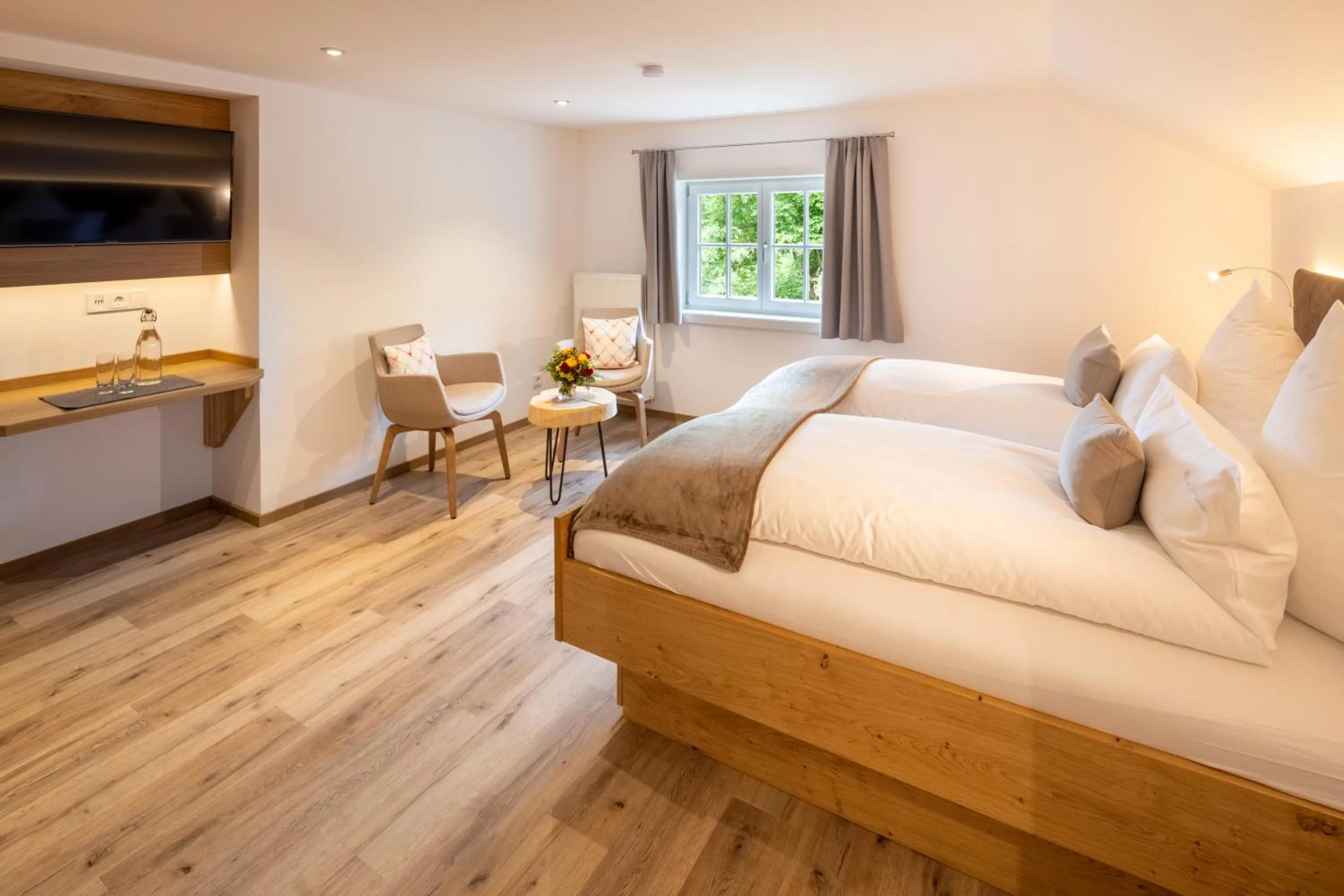 Bedroom, Bed in Hotel Bad Rain mit Oberstaufen PlusGolf