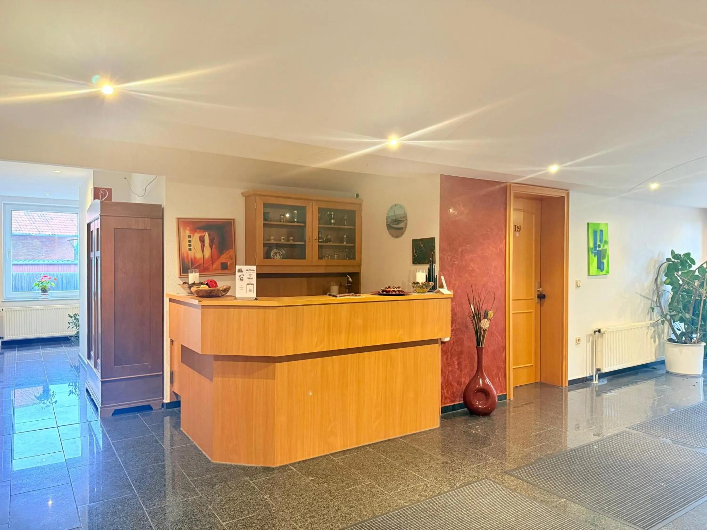 Lobby or reception in Hotel Alt Oesselse