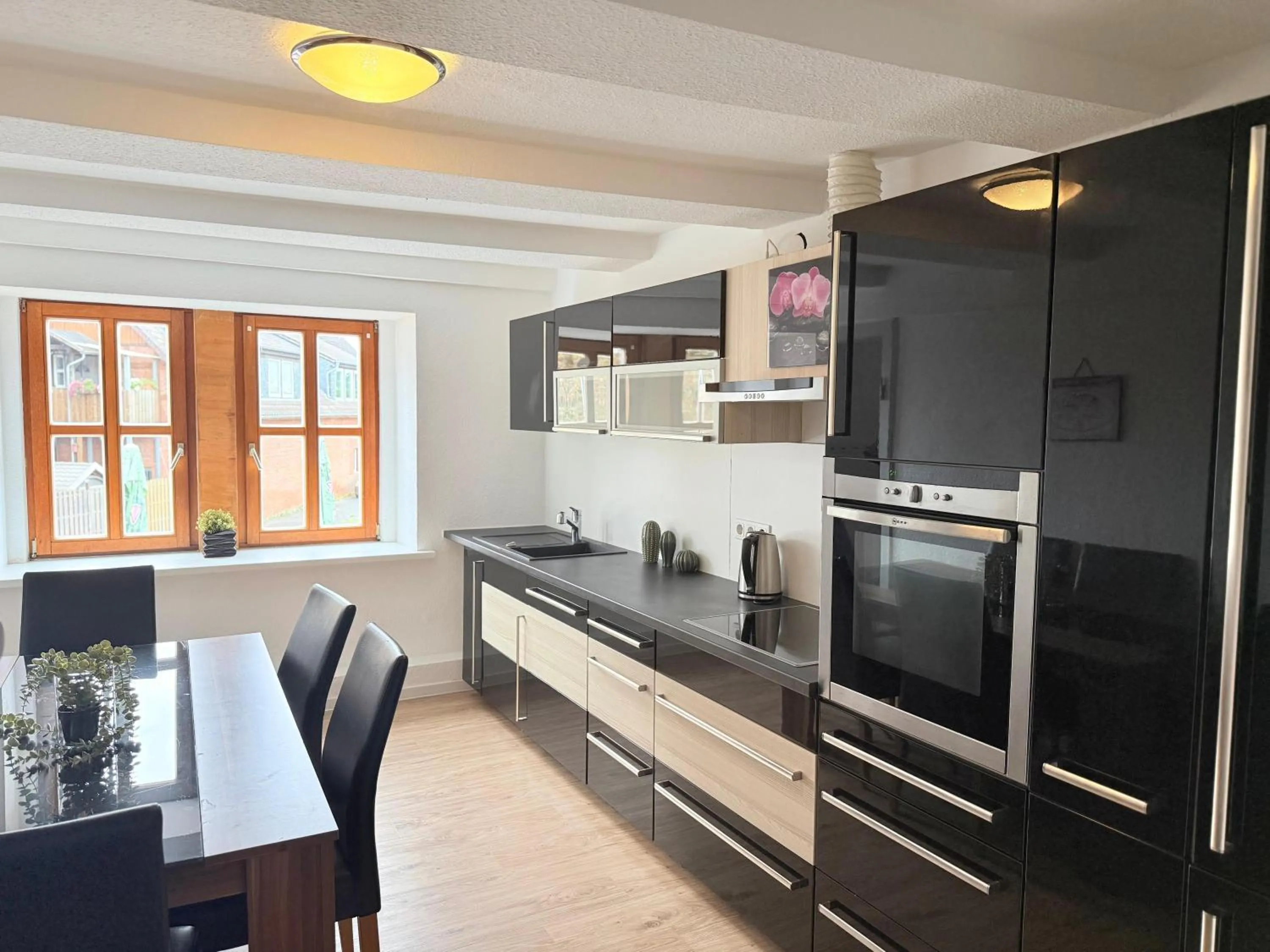 Kitchen or kitchenette in Hotel Alt Oesselse