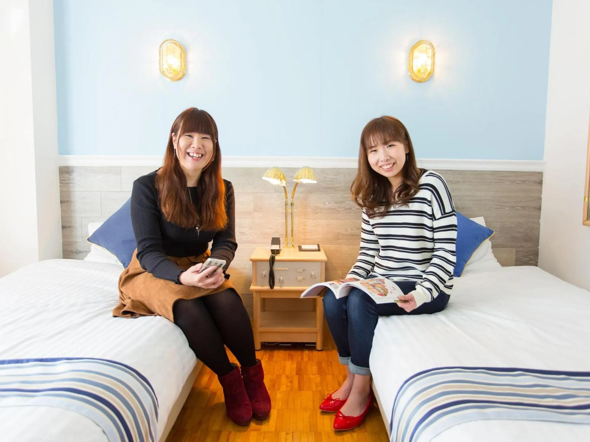 Photo of the whole room, Bed in Hotel AreaOne Sakaiminato Marina