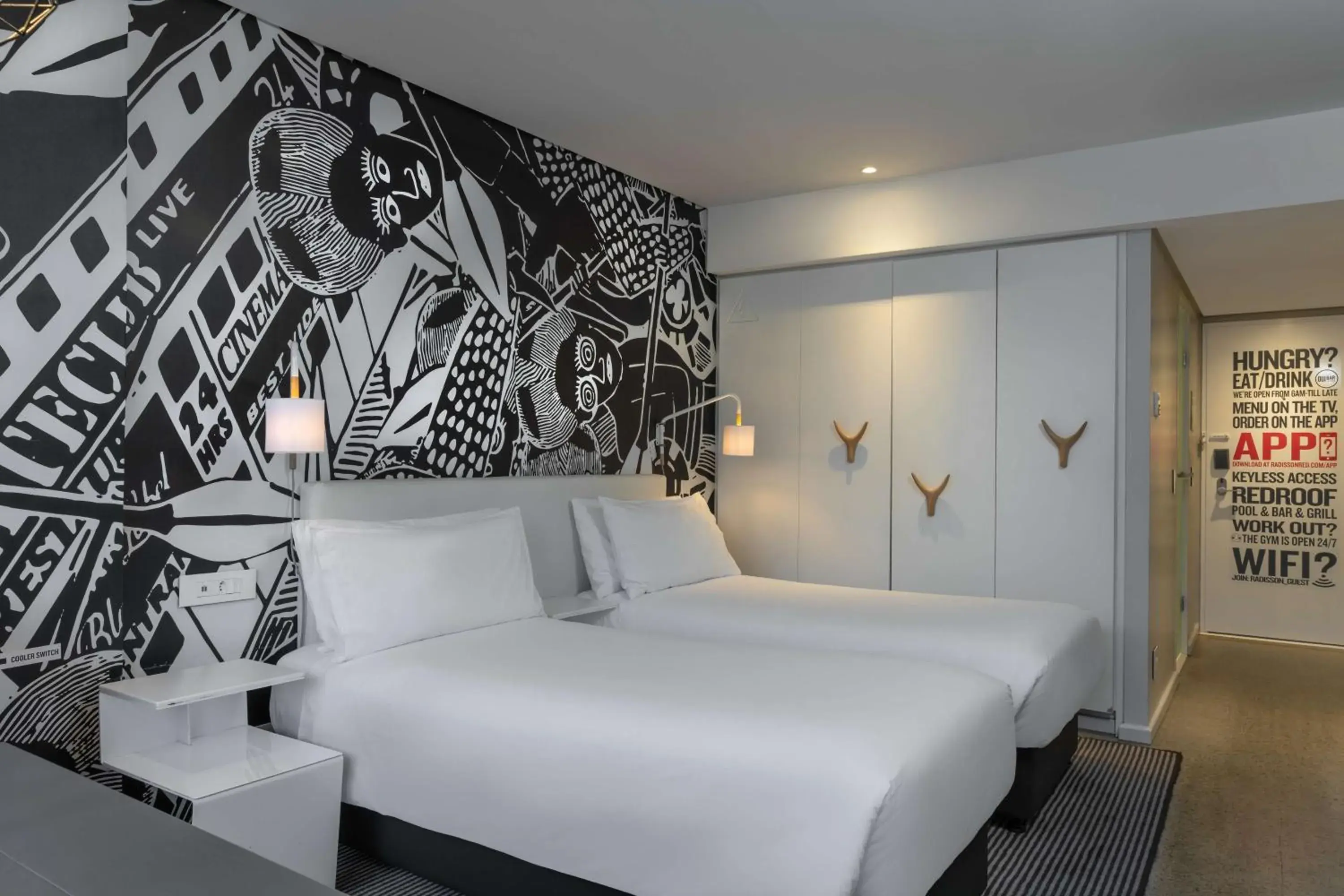 Bedroom, Bed in Radisson RED Hotel V&A Waterfront Cape Town Bedroom, Bed in Radisson RED Hotel V&A Waterfront Cape Town