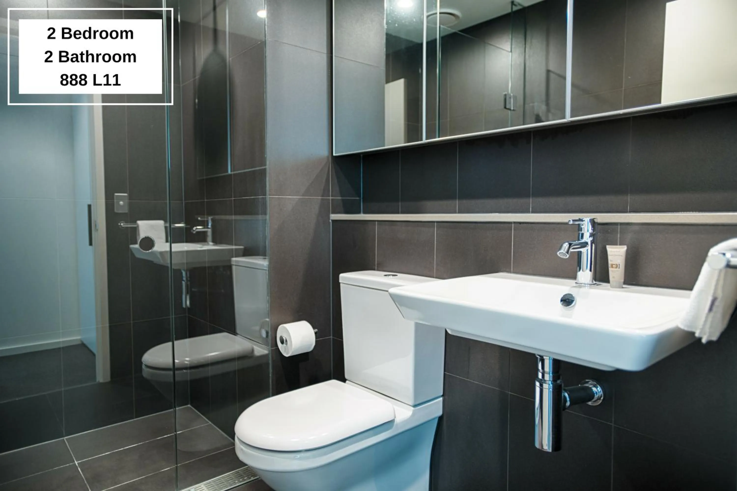 Shower in Orange Stay Apartments