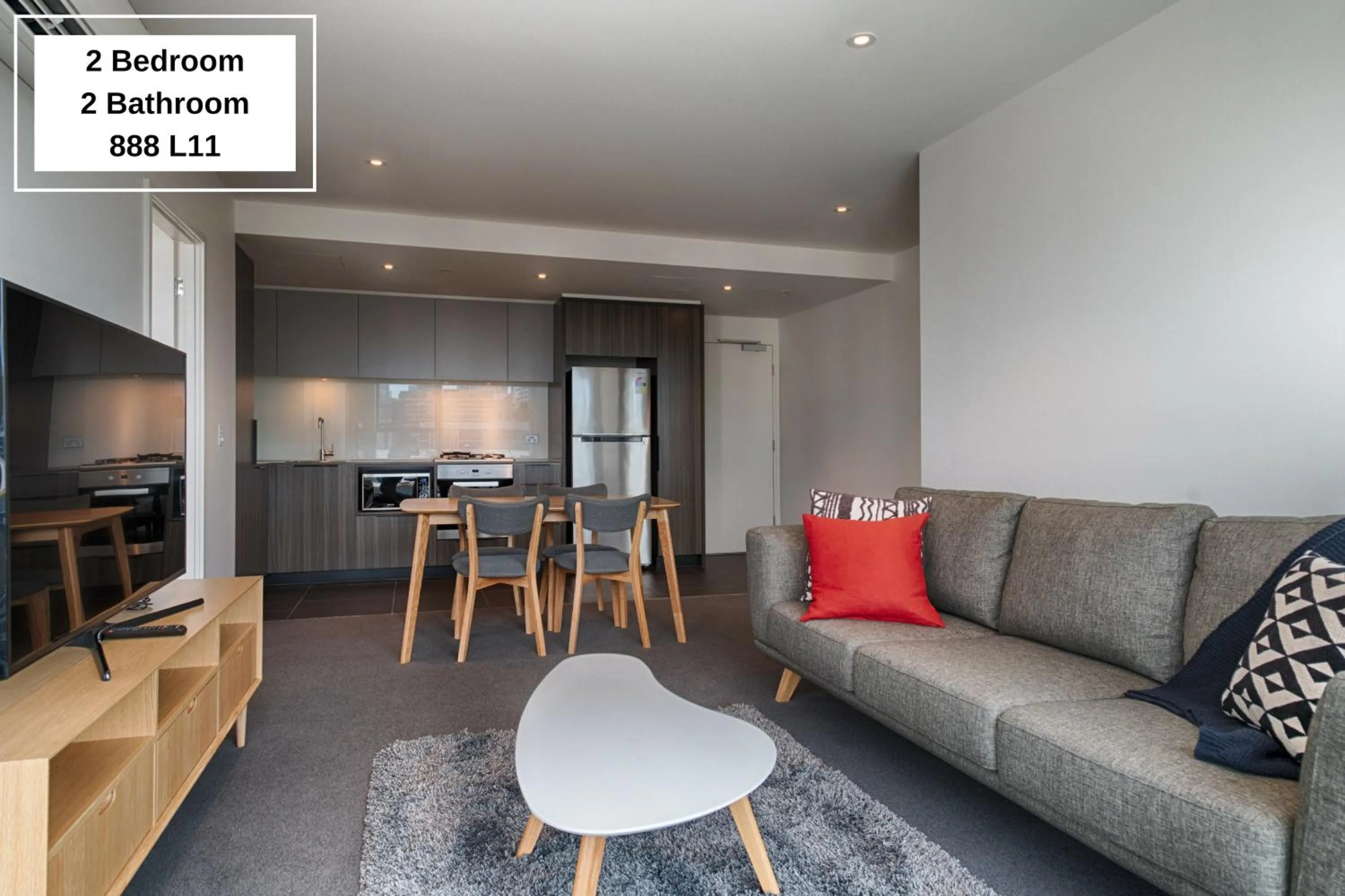 Living room in Orange Stay Apartments