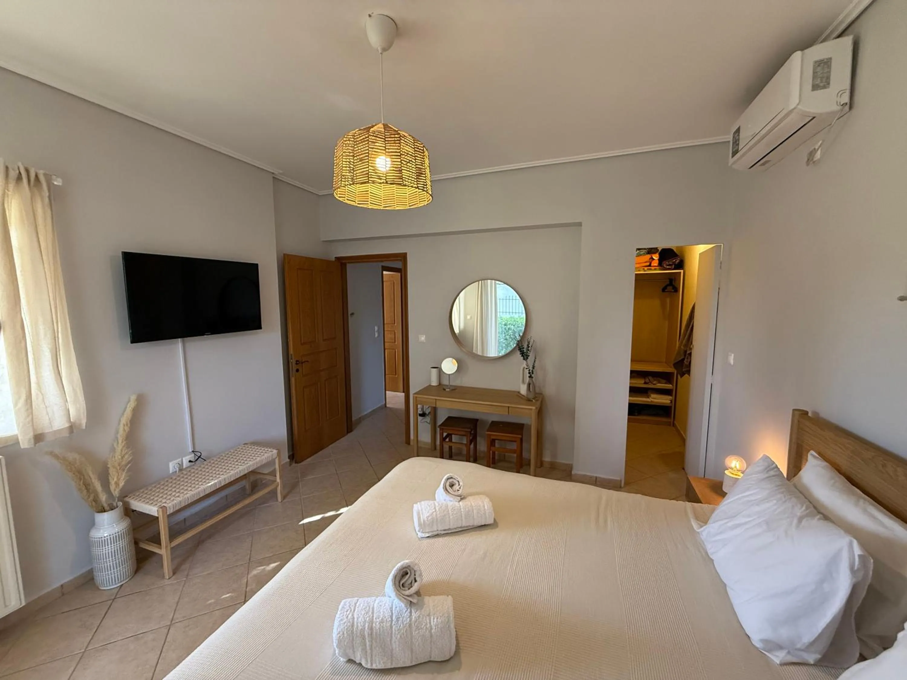 Bed in Anavyssos Garden House