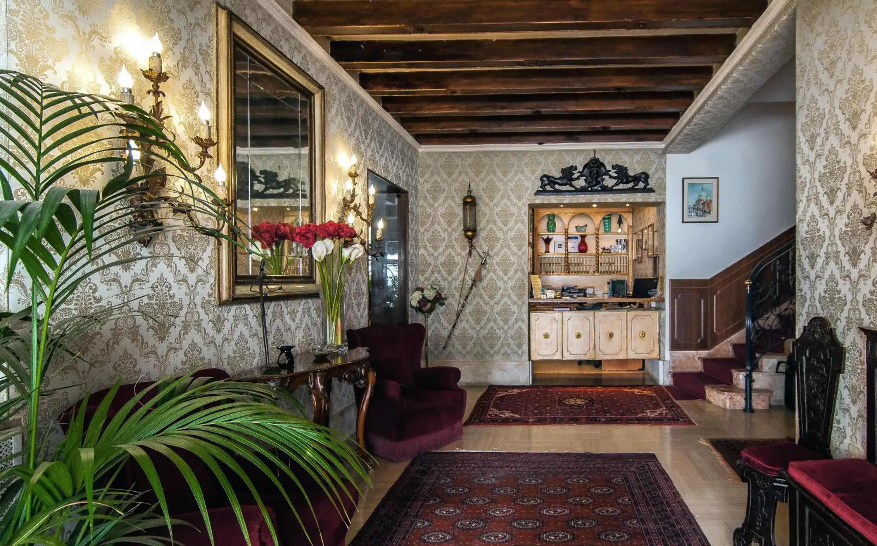 Lobby or reception in Hotel Bel Sito e Berlino Lobby or reception in Hotel Bel Sito e Berlino